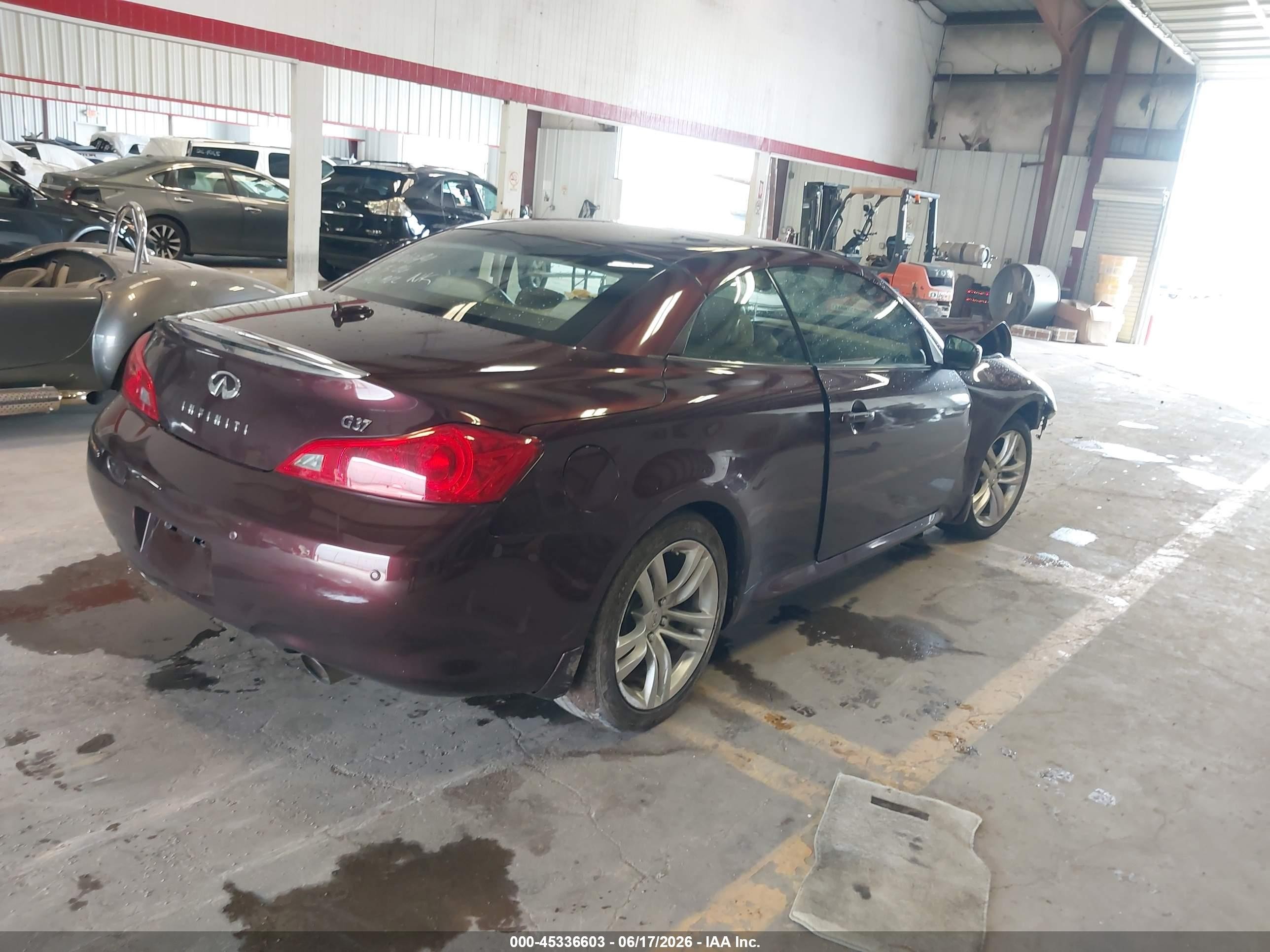 2010 Infiniti G37   Burgundy vin: JN1CV6FE5AM351309
