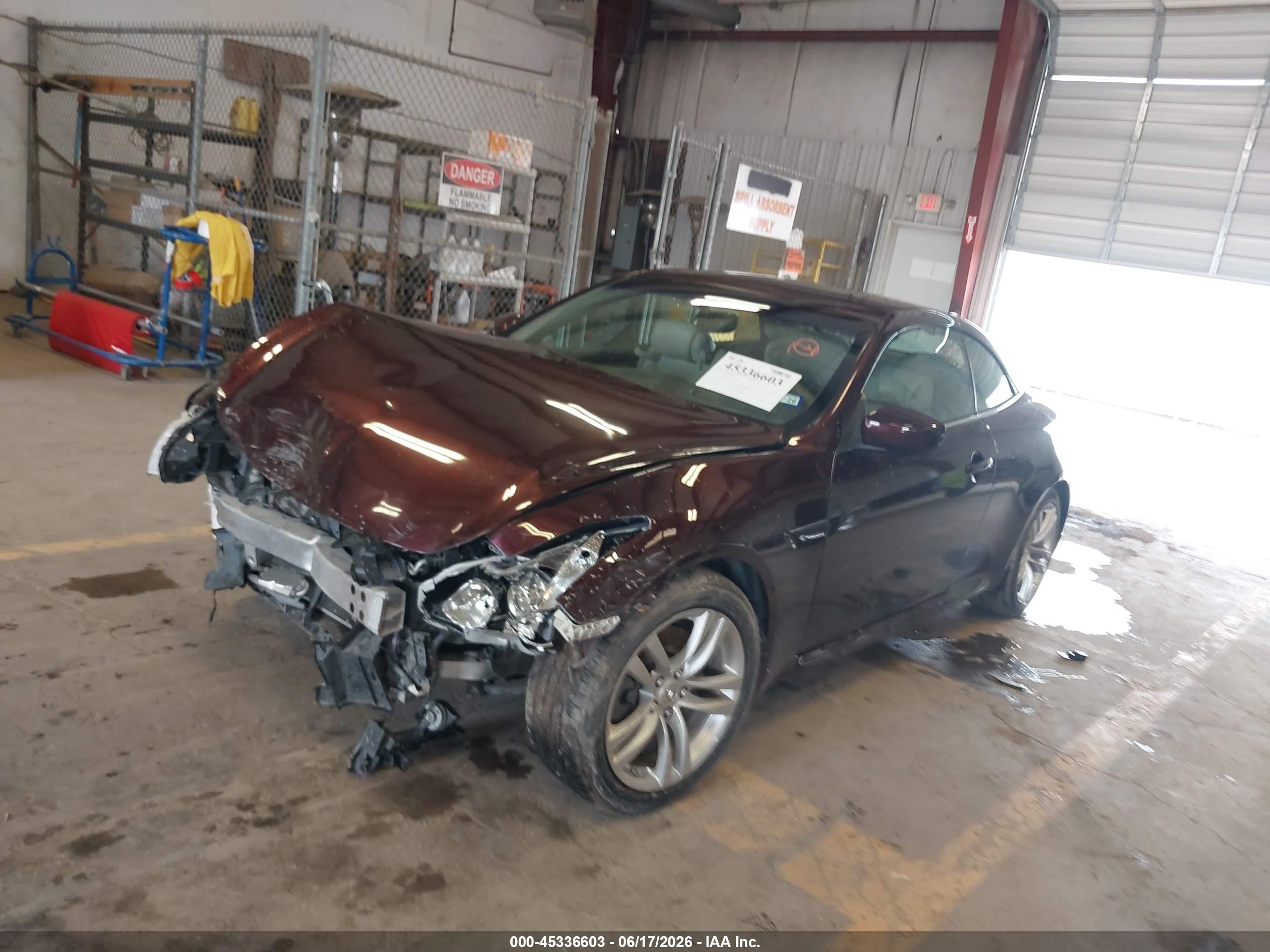 2010 Infiniti G37   Burgundy vin: JN1CV6FE5AM351309