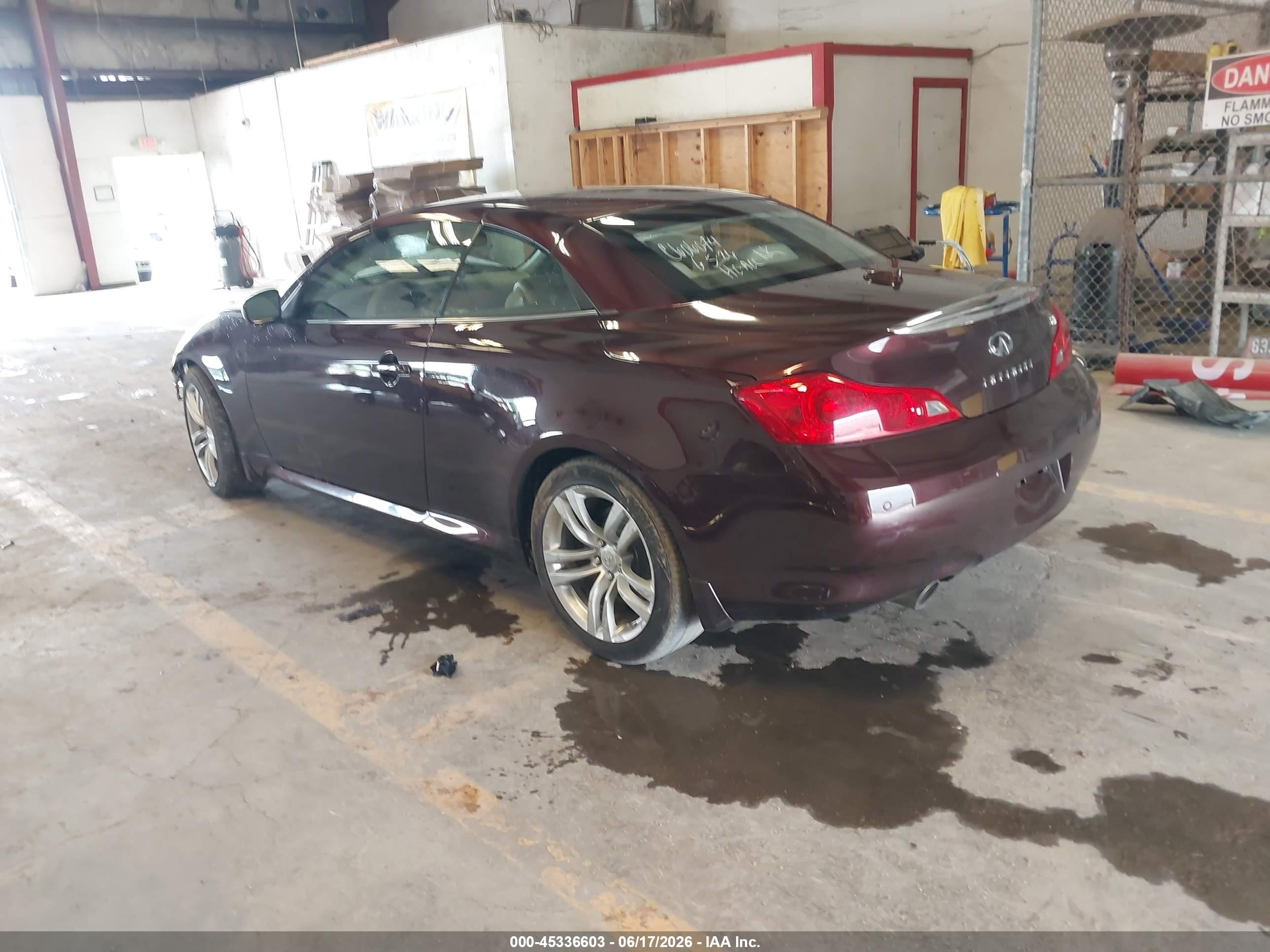 2010 Infiniti G37   Burgundy vin: JN1CV6FE5AM351309