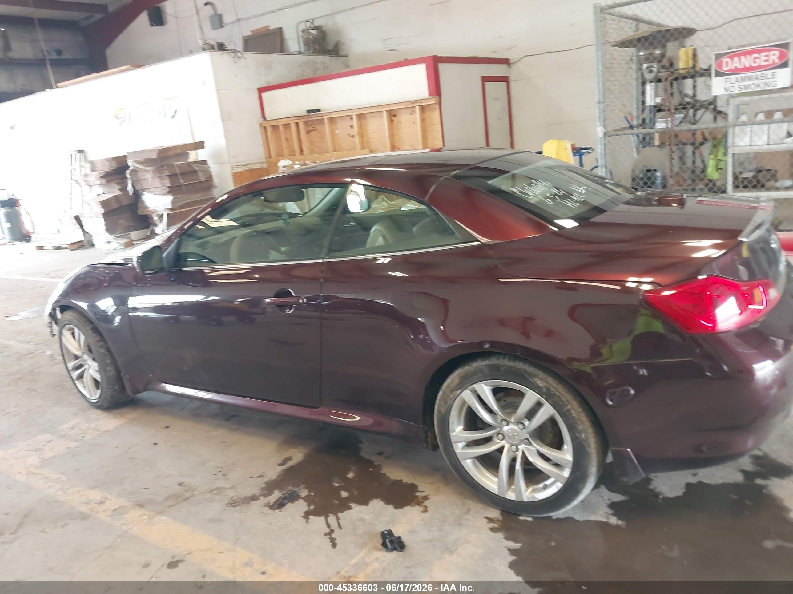 2010 Infiniti G37   Burgundy vin: JN1CV6FE5AM351309