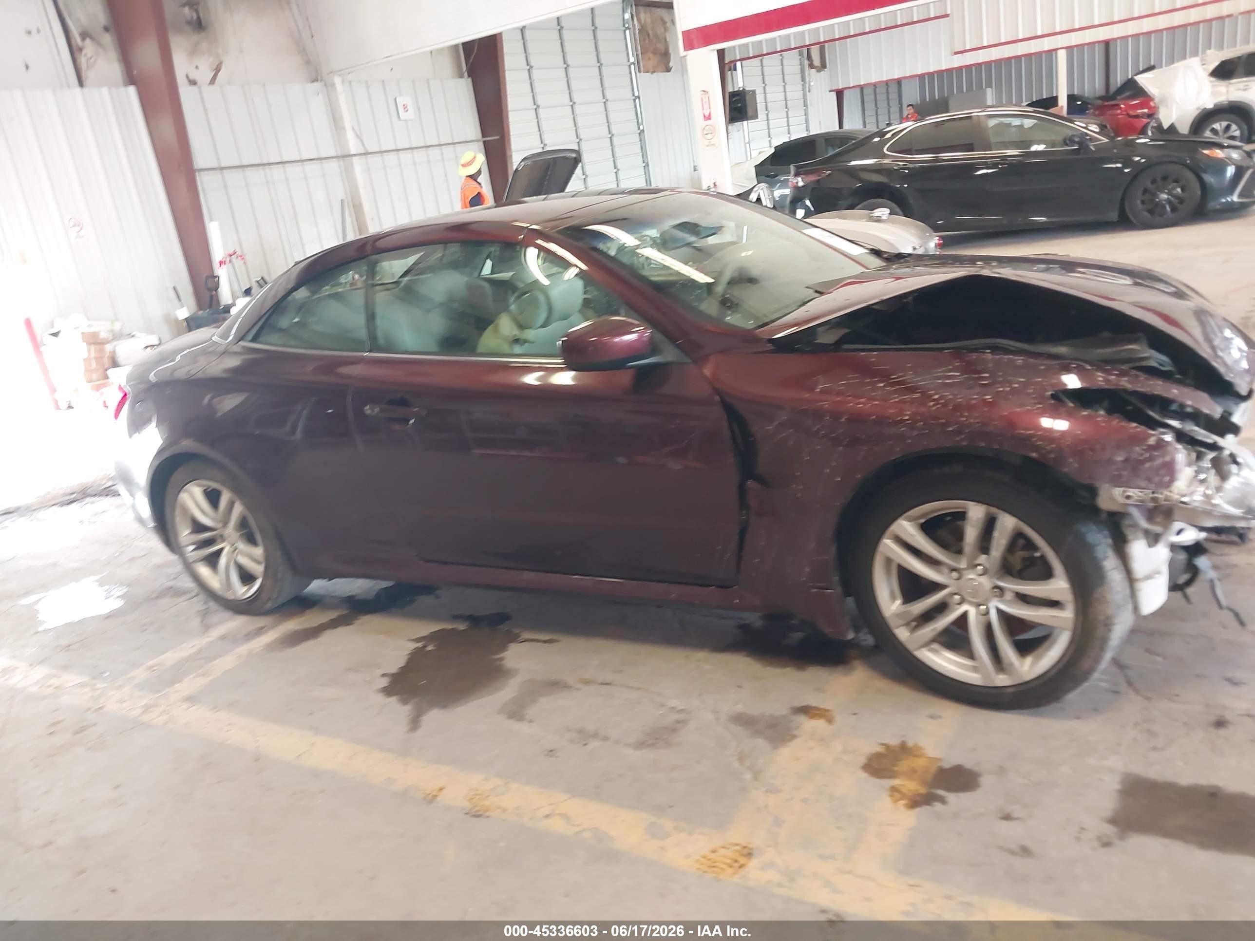2010 Infiniti G37   Burgundy vin: JN1CV6FE5AM351309