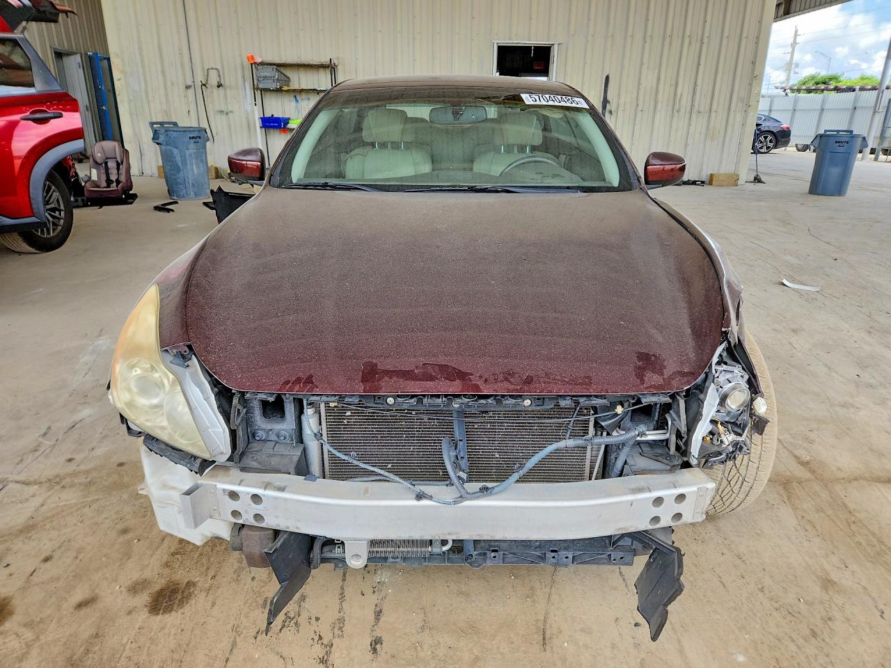 2010 Infiniti G37 Convertible Base Burgundy vin: JN1CV6FE5AM352511