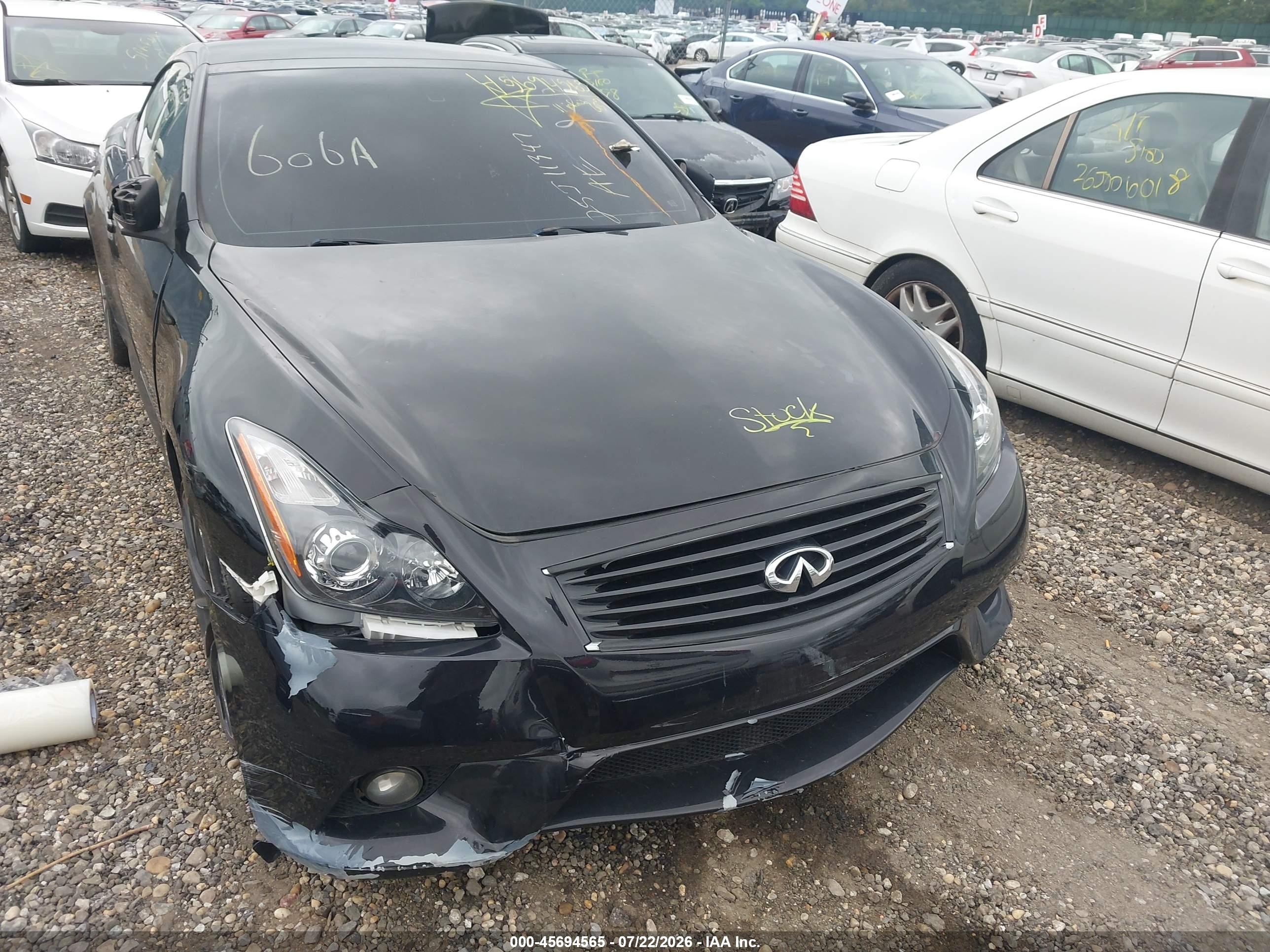 2011 Infiniti G37 Black vin: JN1CV6FE5BM952298