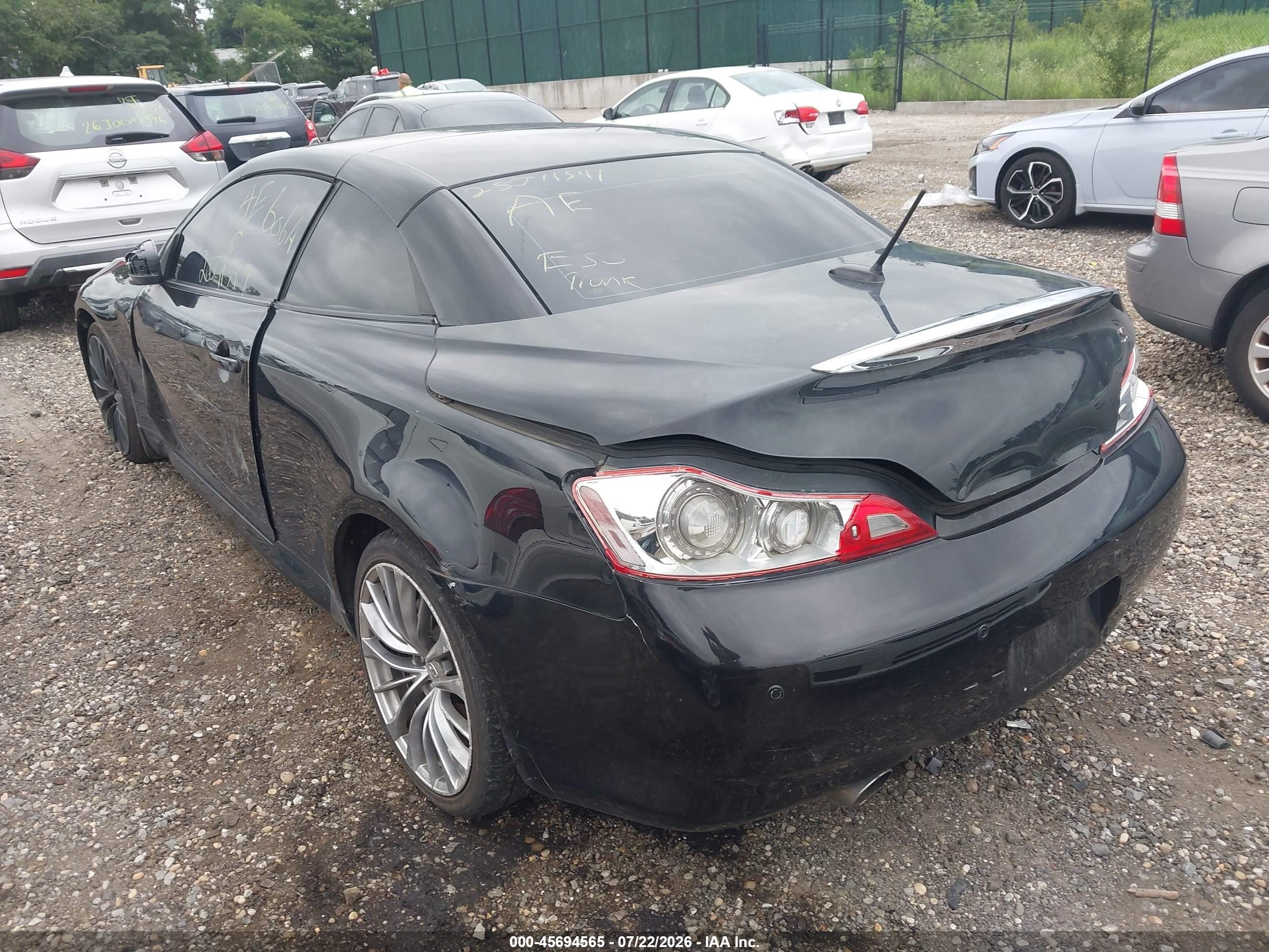 2011 Infiniti G37 Black vin: JN1CV6FE5BM952298