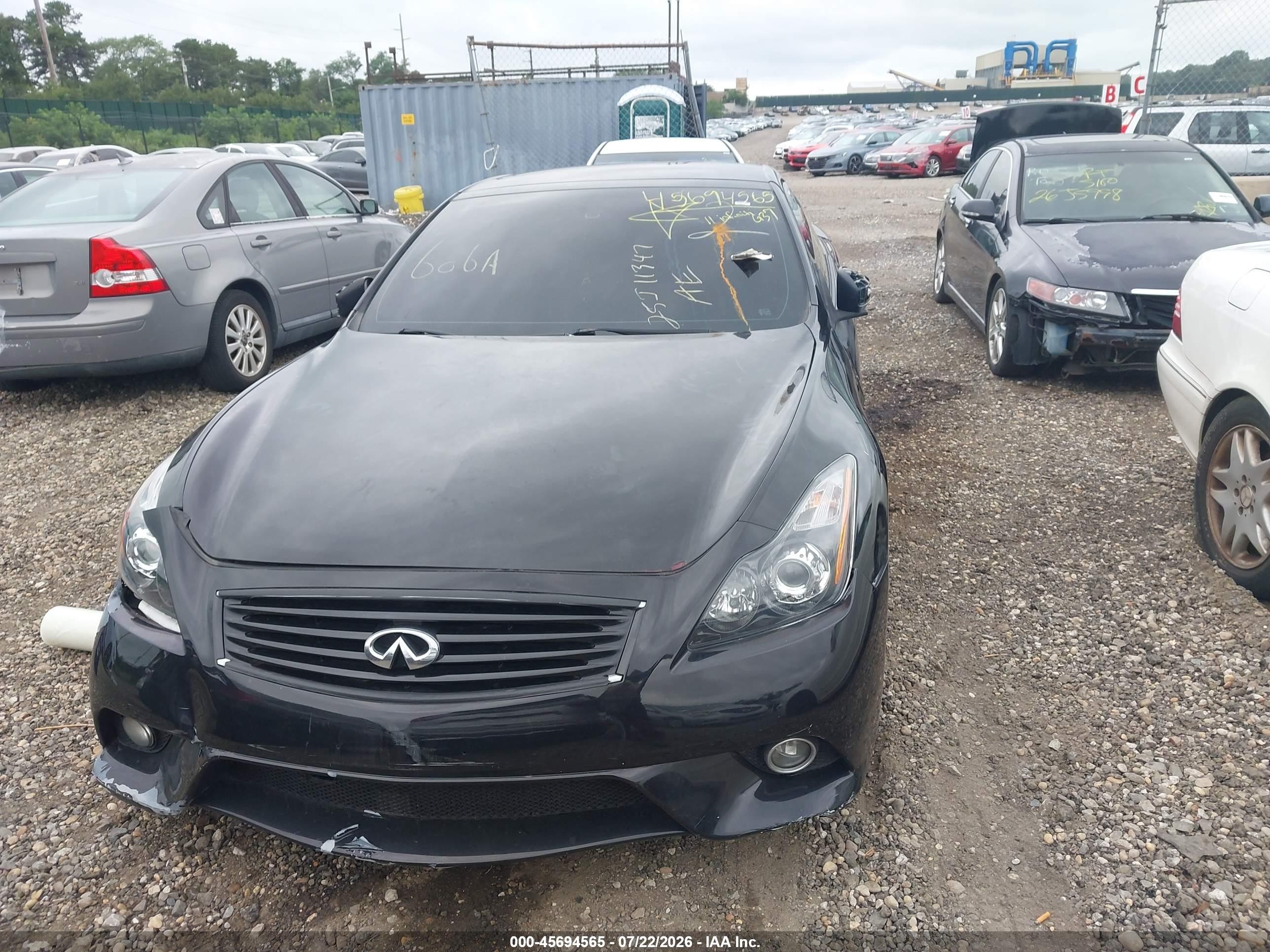 2011 Infiniti G37 Black vin: JN1CV6FE5BM952298