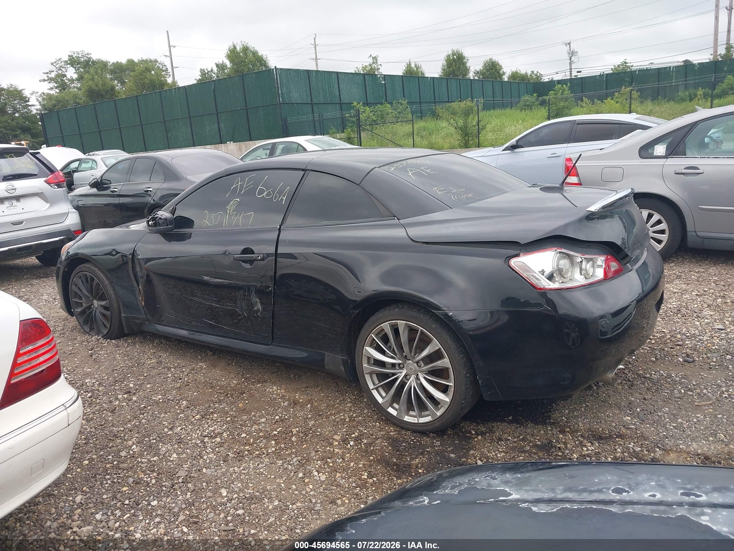 2011 Infiniti G37 Black vin: JN1CV6FE5BM952298