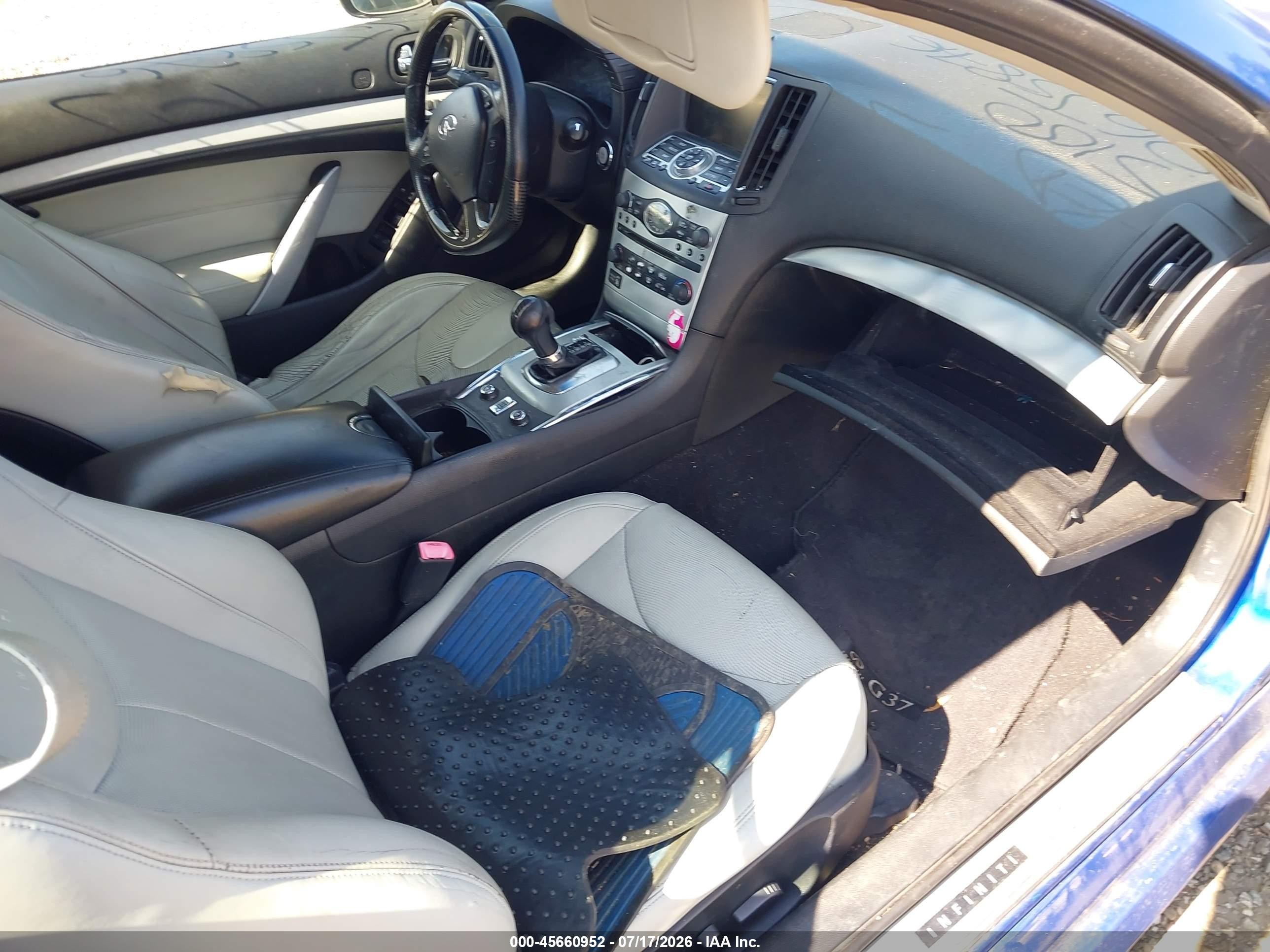 2011 Infiniti G37   Blue vin: JN1CV6FE5BM954147