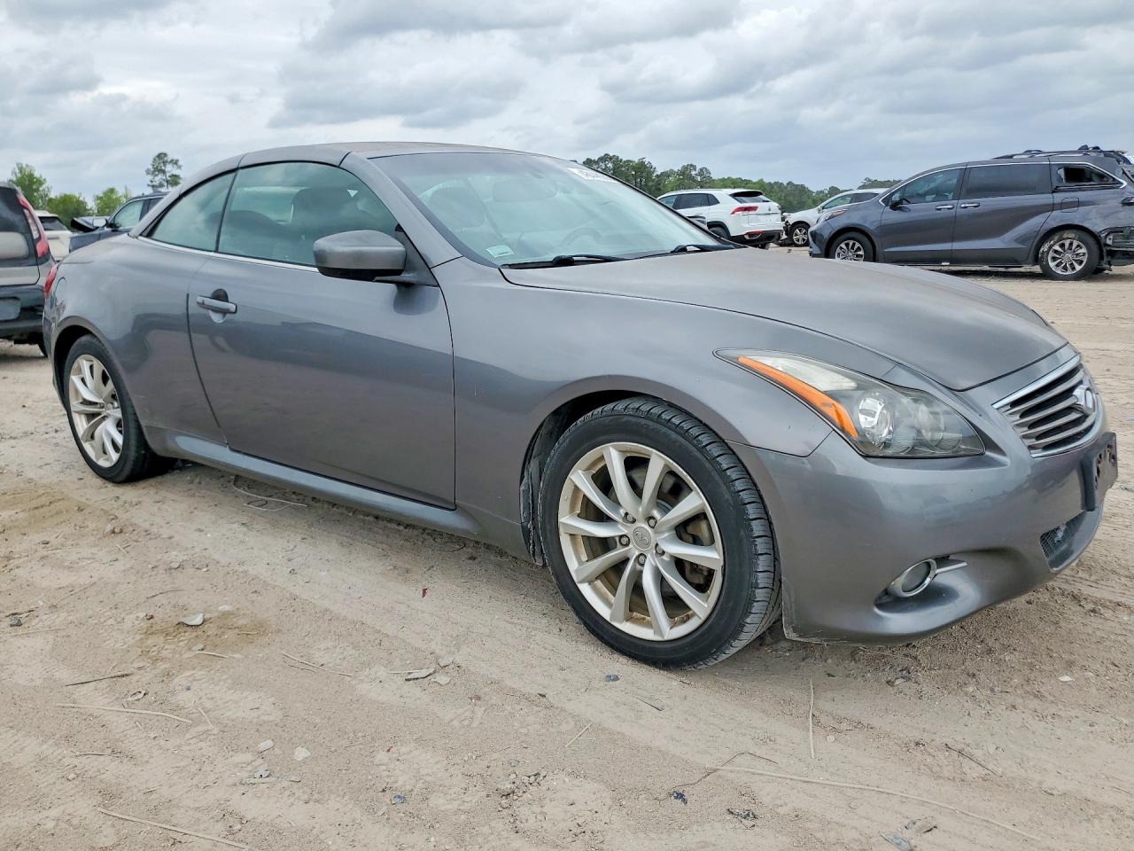 2012 Infiniti G37 Convertible Base Серый vin: JN1CV6FE5CM201784