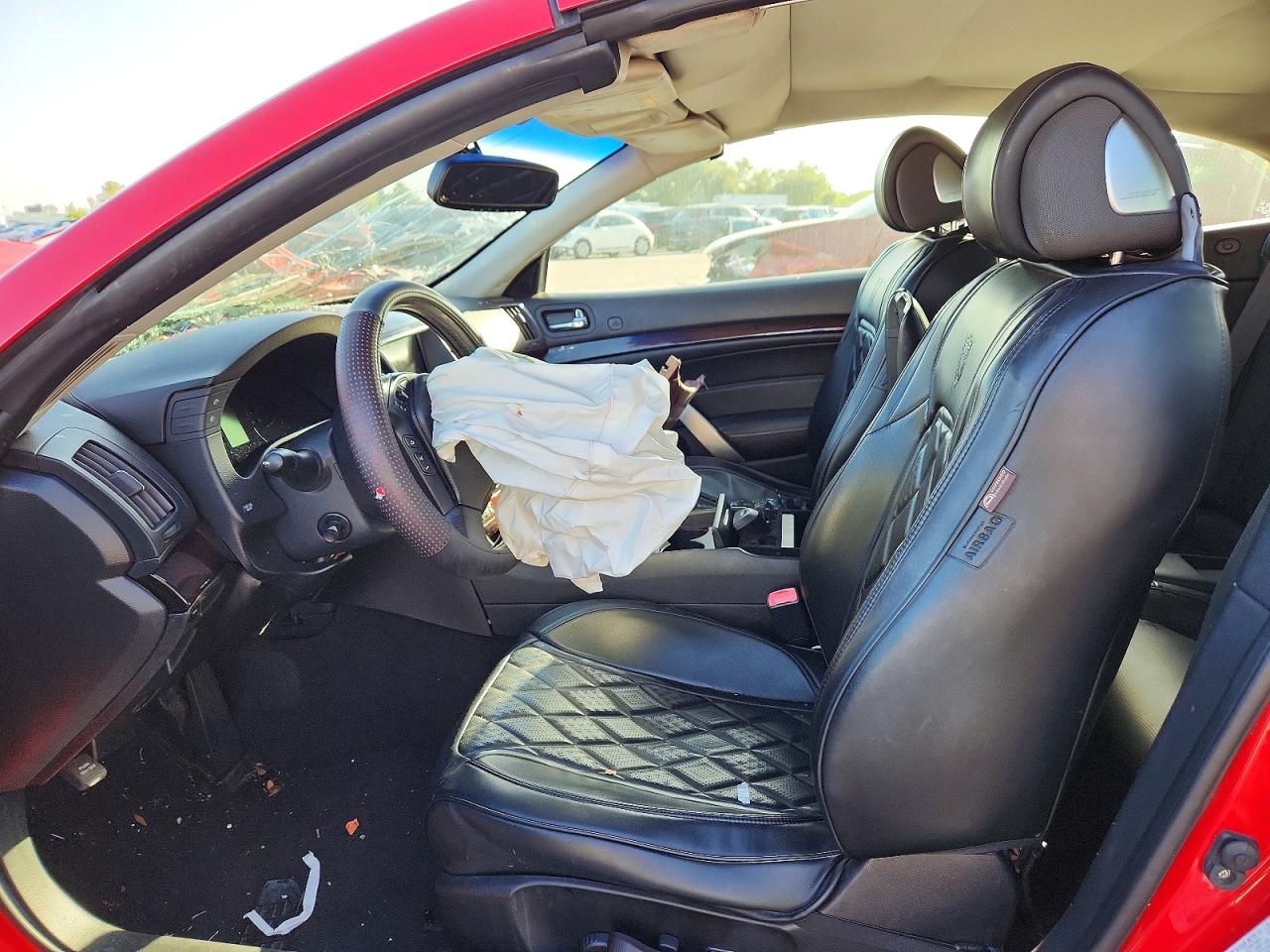 2012 Infiniti G37 Convertible Base Red vin: JN1CV6FE5CM203552