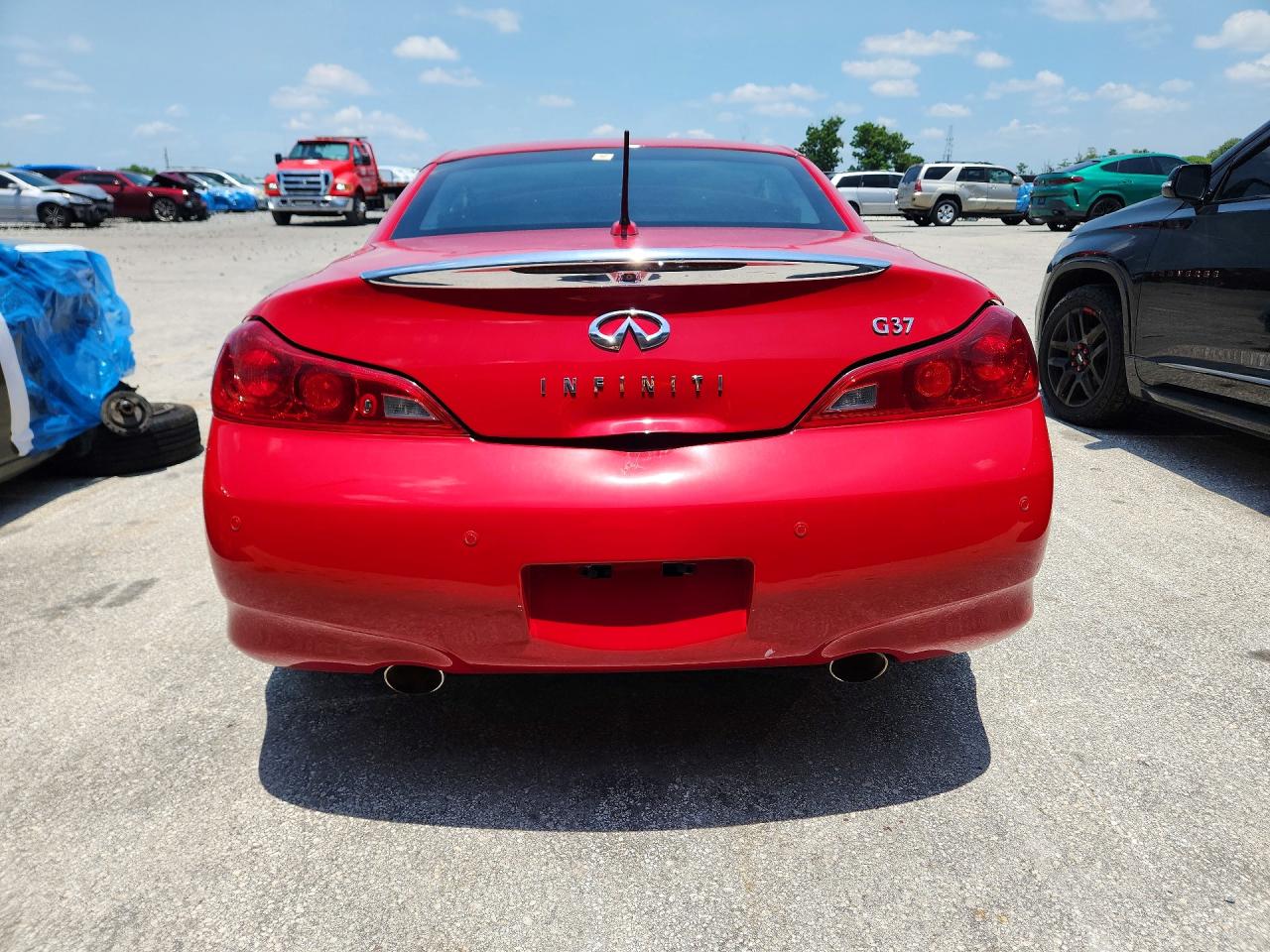 2012 Infiniti G37 Convertible Base Red vin: JN1CV6FE5CM203552