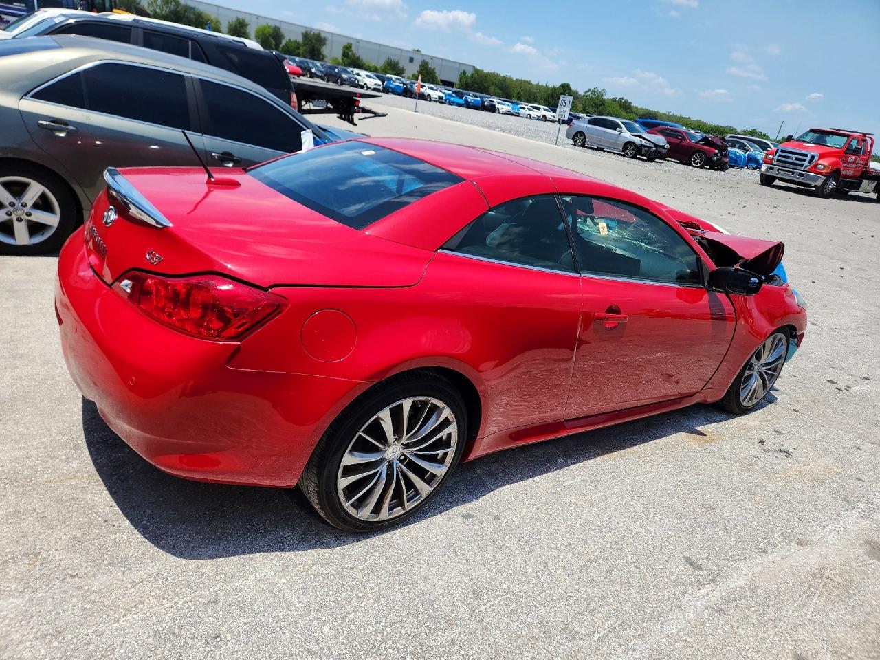 2012 Infiniti G37 Convertible Base Red vin: JN1CV6FE5CM203552