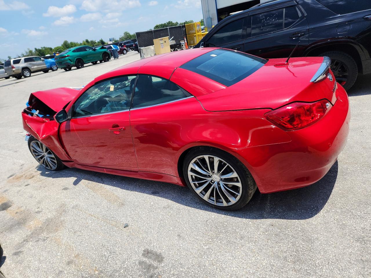 2012 Infiniti G37 Convertible Base Red vin: JN1CV6FE5CM203552