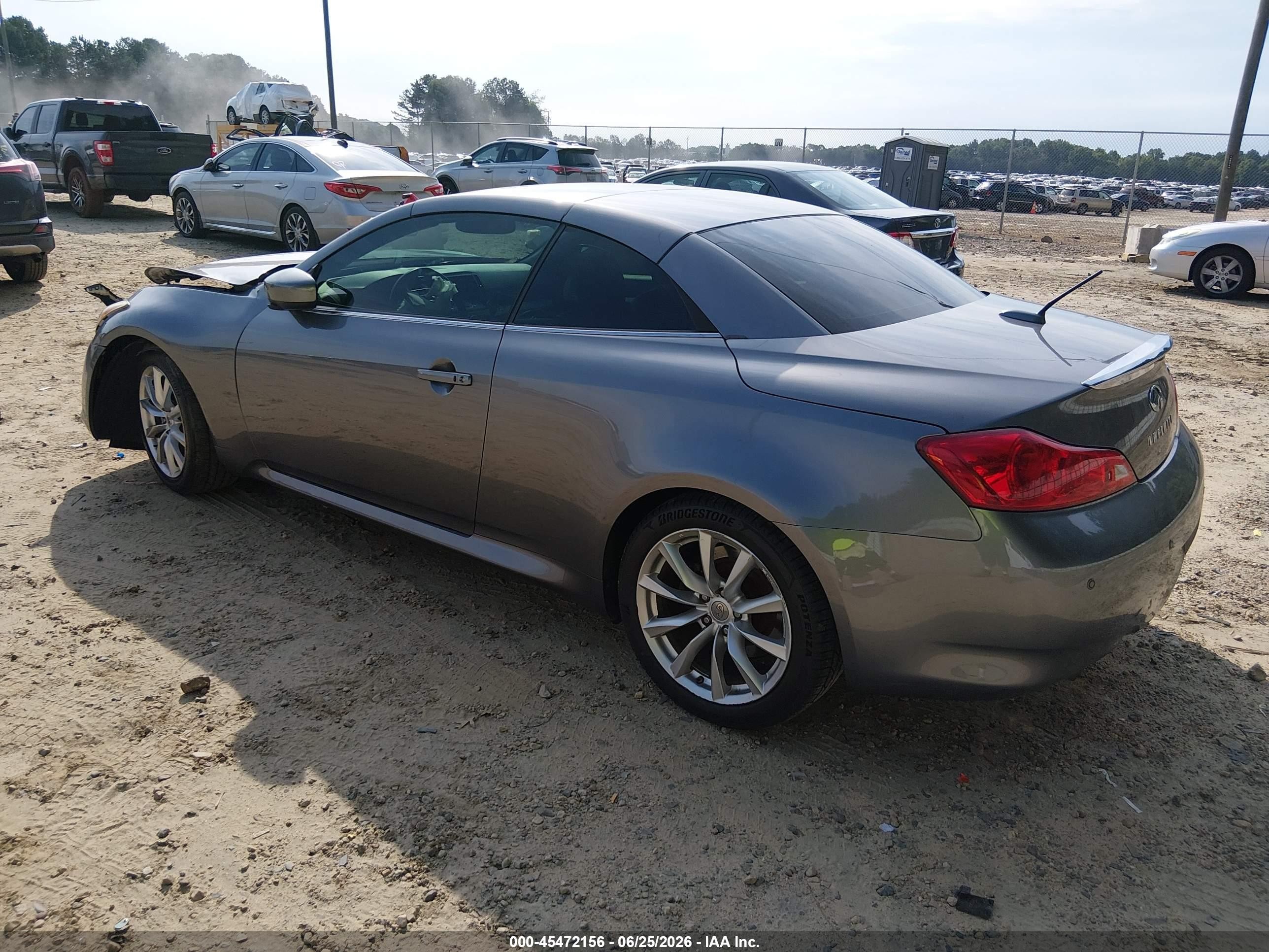 2013 Infiniti G37   Gray vin: JN1CV6FE5DM770796