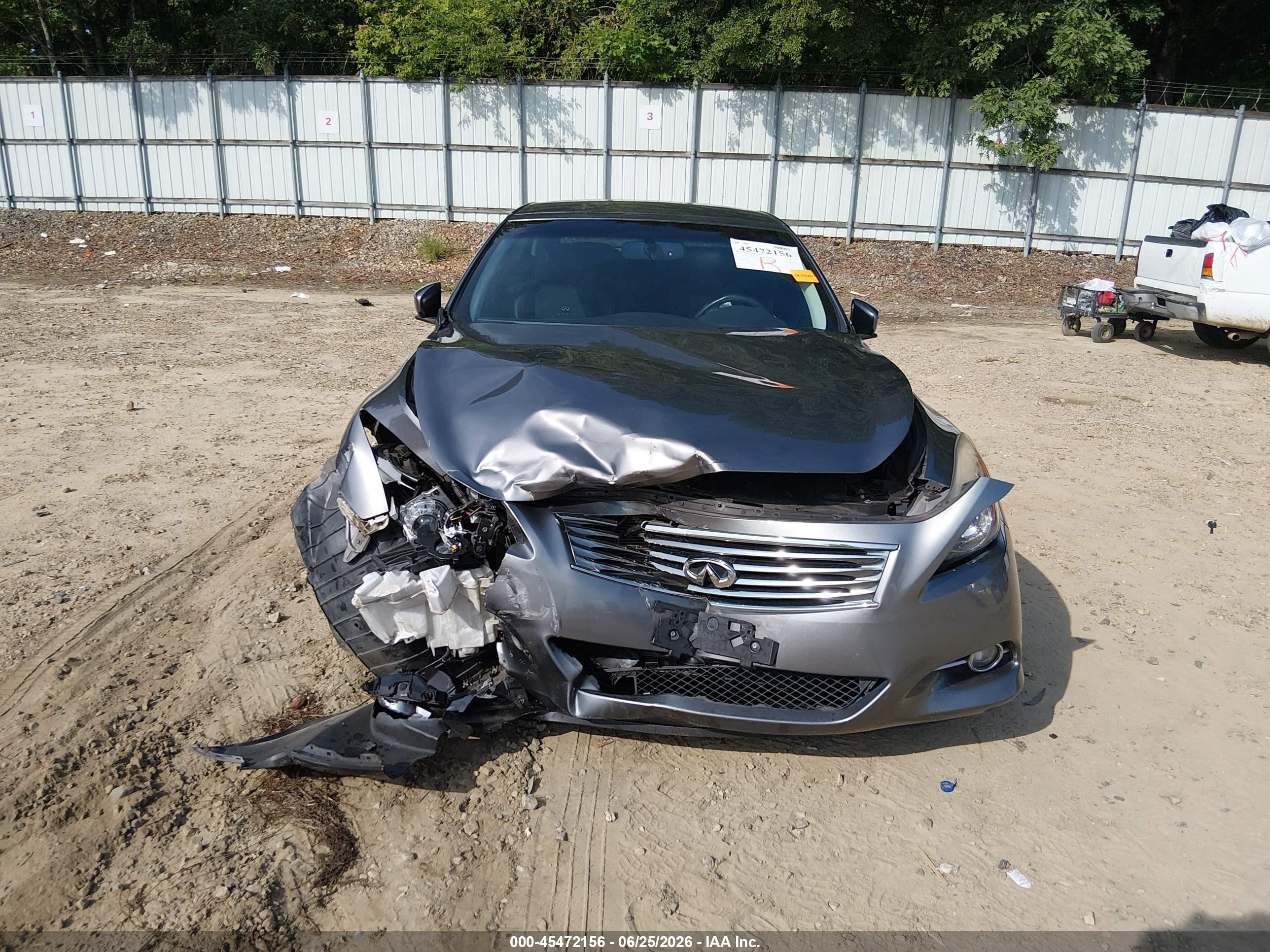 2013 Infiniti G37   Gray vin: JN1CV6FE5DM770796