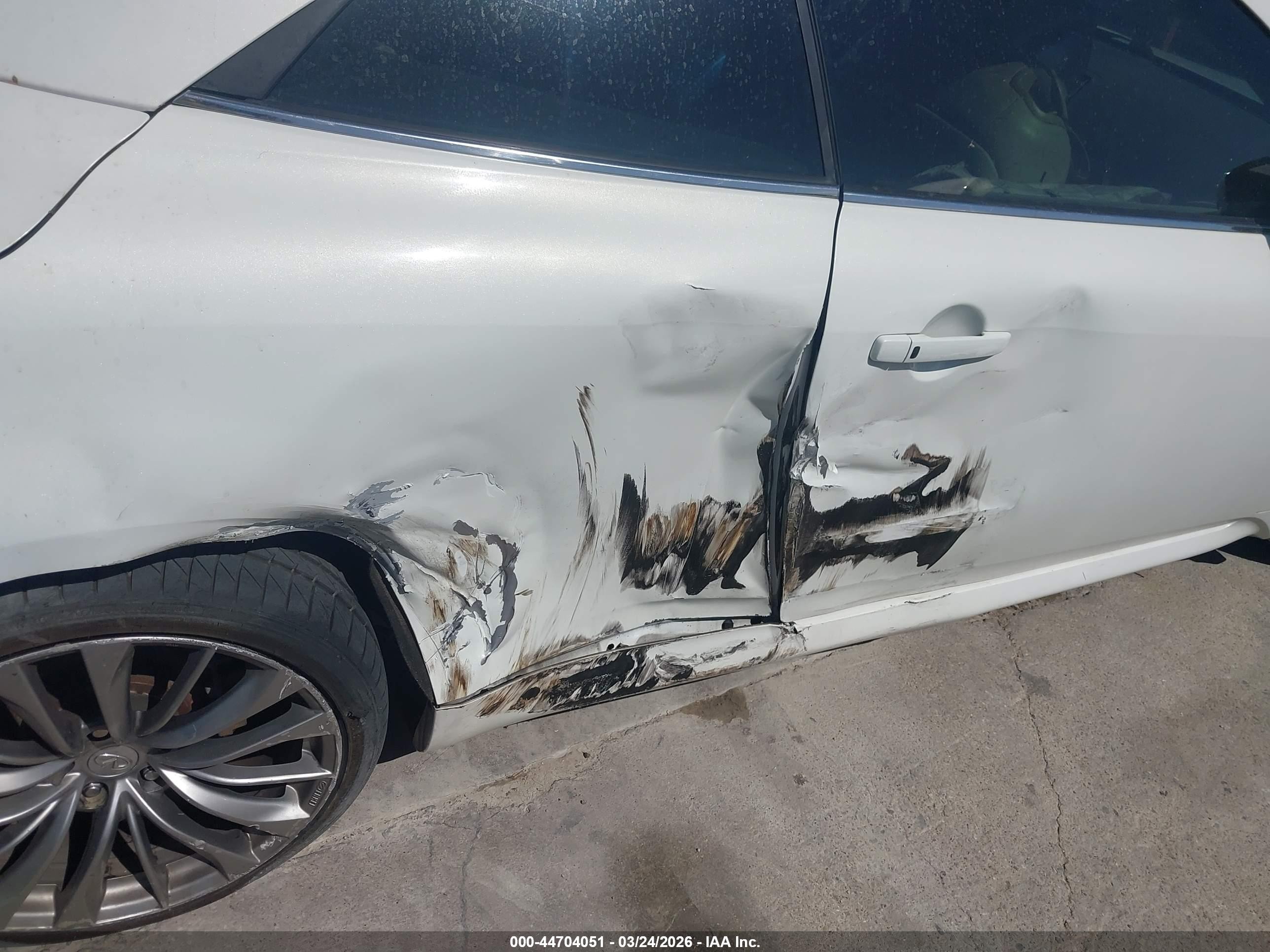 2013 Infiniti G37   White vin: JN1CV6FE5DM770880