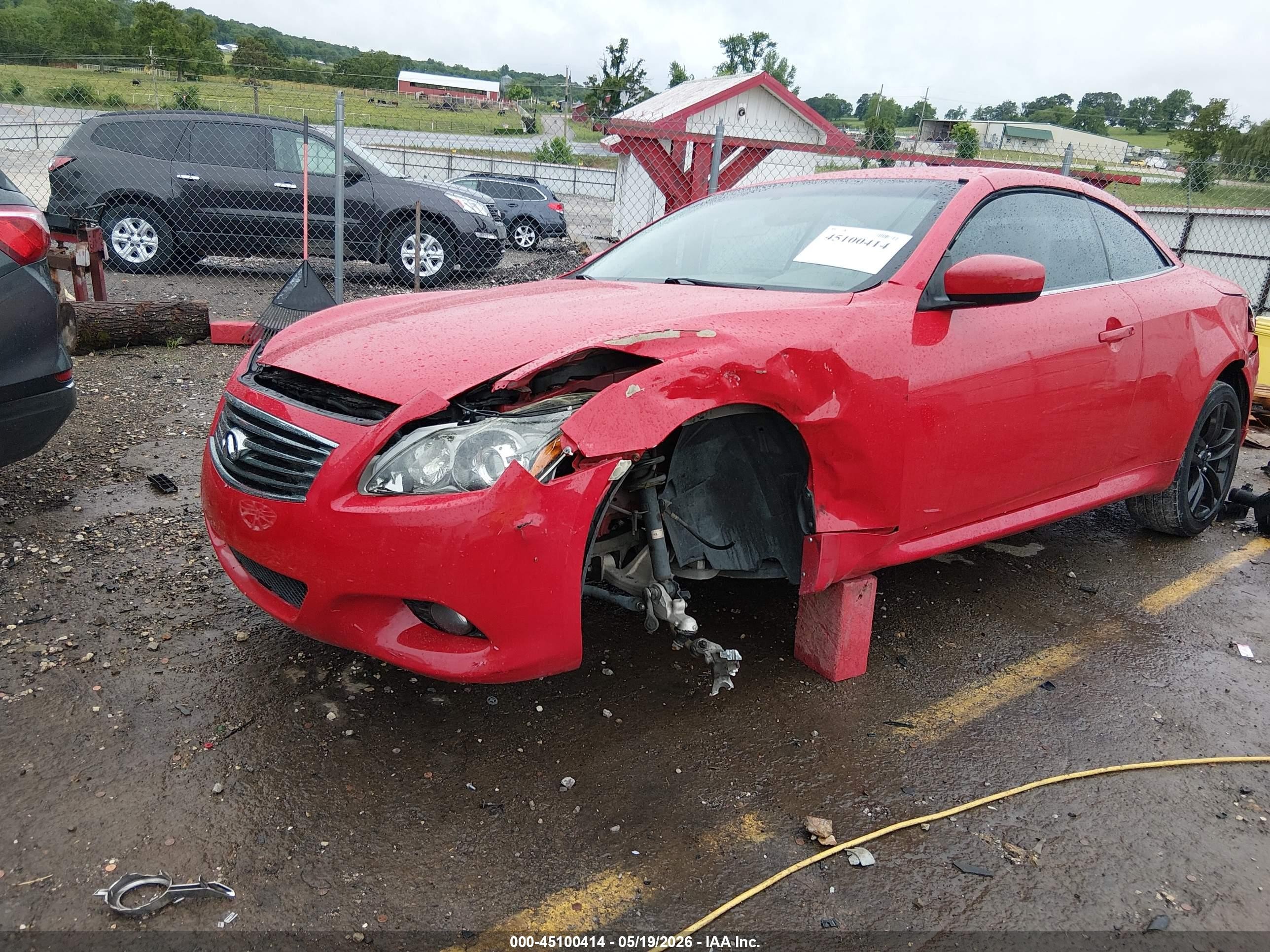 2011 Infiniti G37 Red vin: JN1CV6FE6BM952679