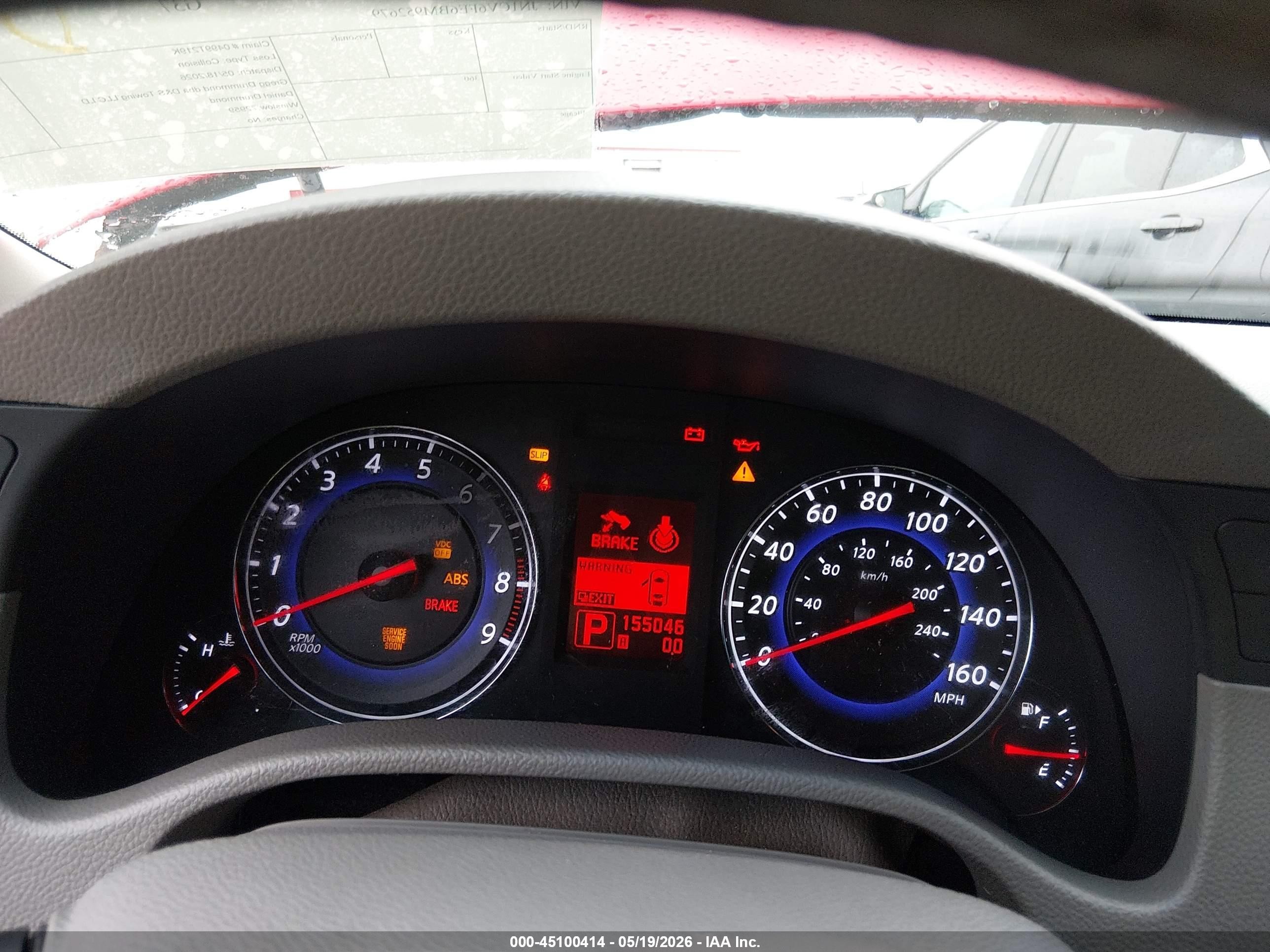 2011 Infiniti G37 Red vin: JN1CV6FE6BM952679