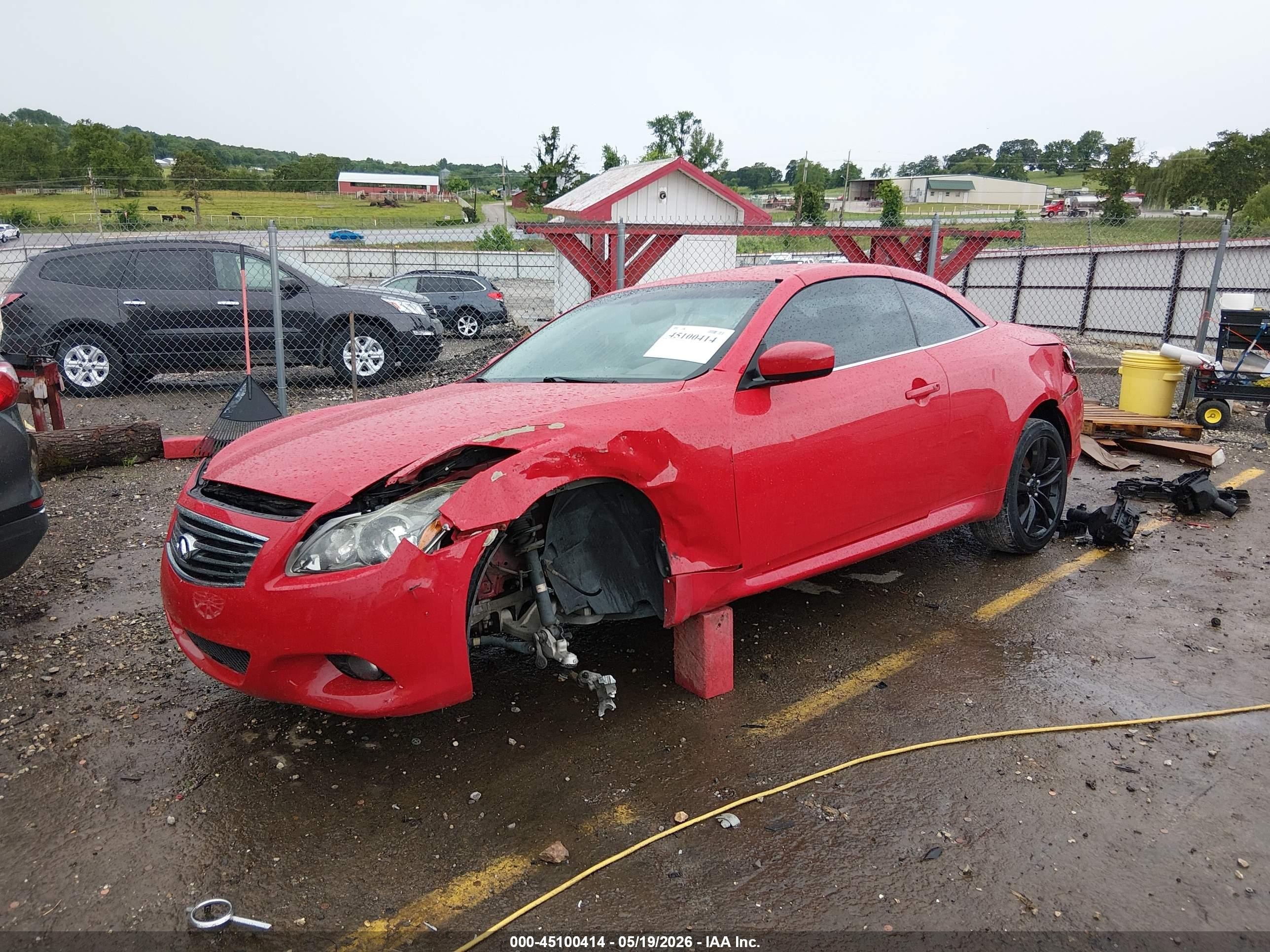 2011 Infiniti G37 Red vin: JN1CV6FE6BM952679