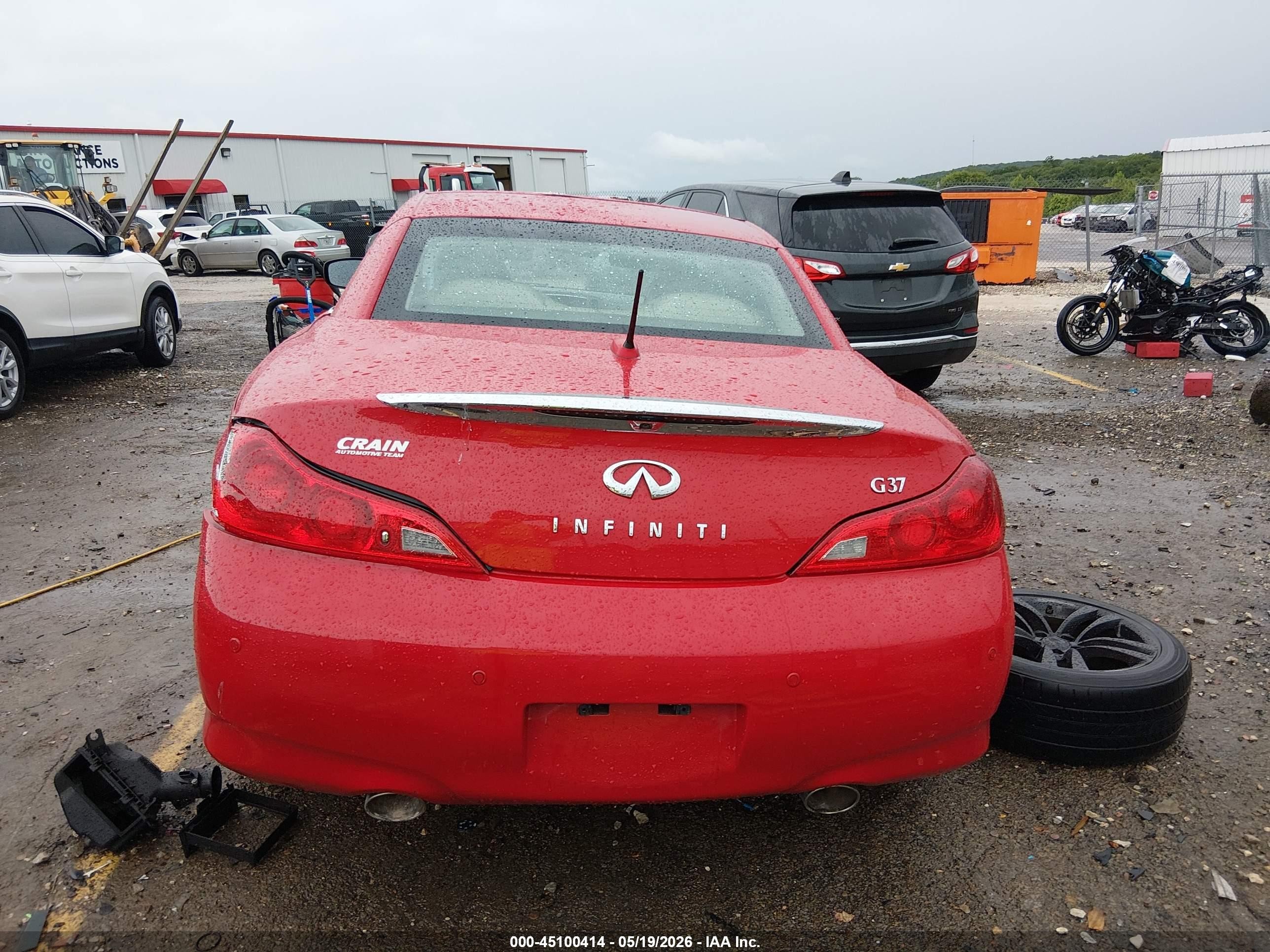 2011 Infiniti G37 Red vin: JN1CV6FE6BM952679