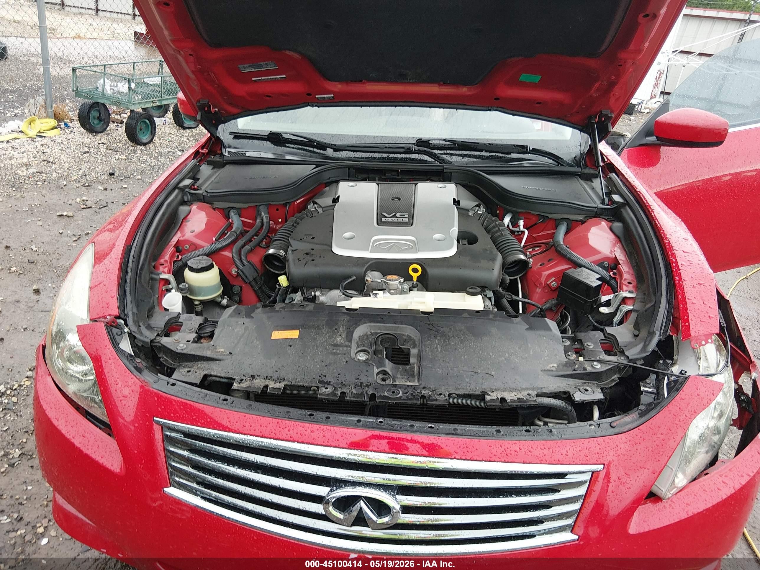 2011 Infiniti G37 Red vin: JN1CV6FE6BM952679