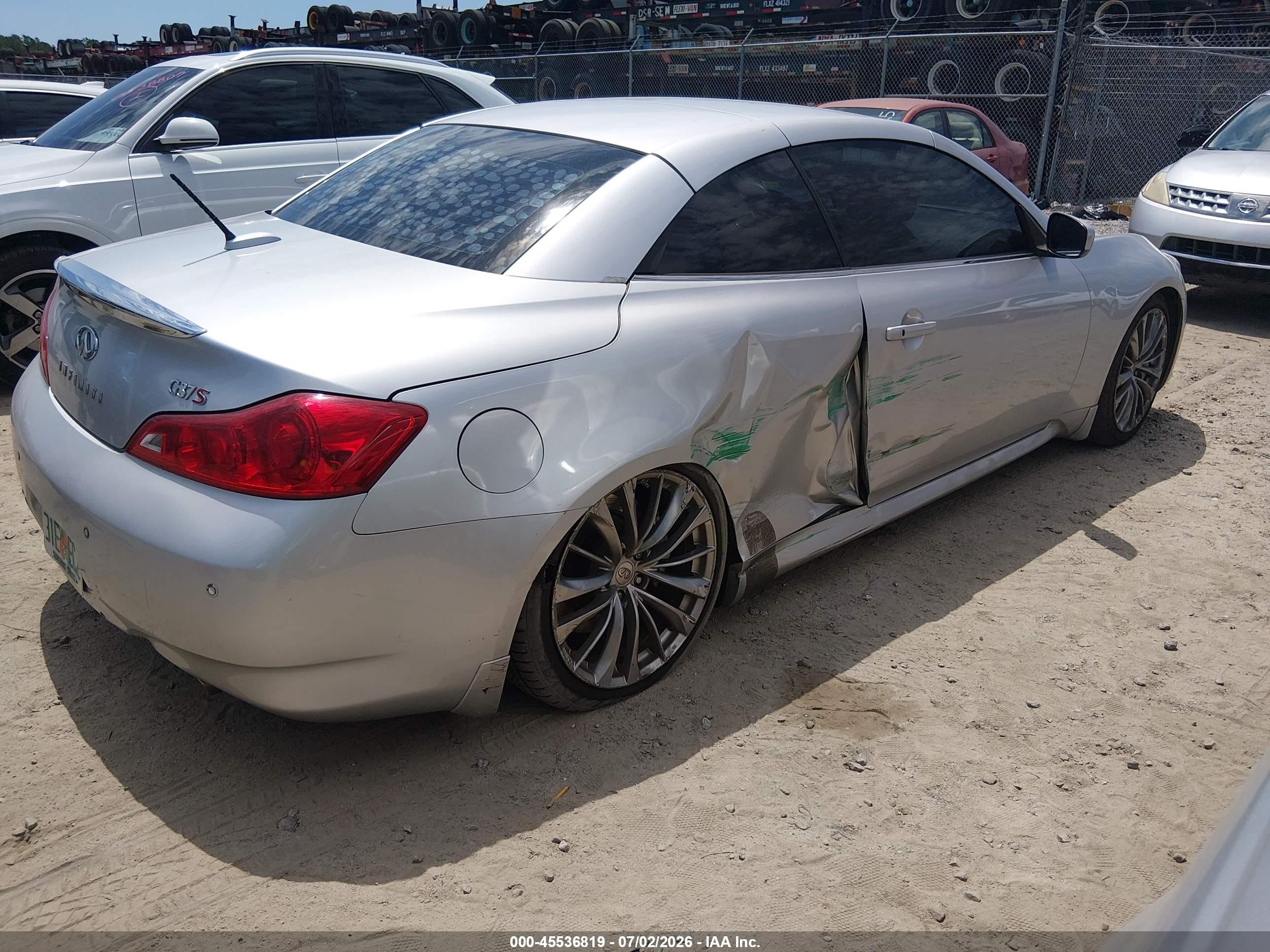 2012 Infiniti G37   Silver vin: JN1CV6FE6CM200840