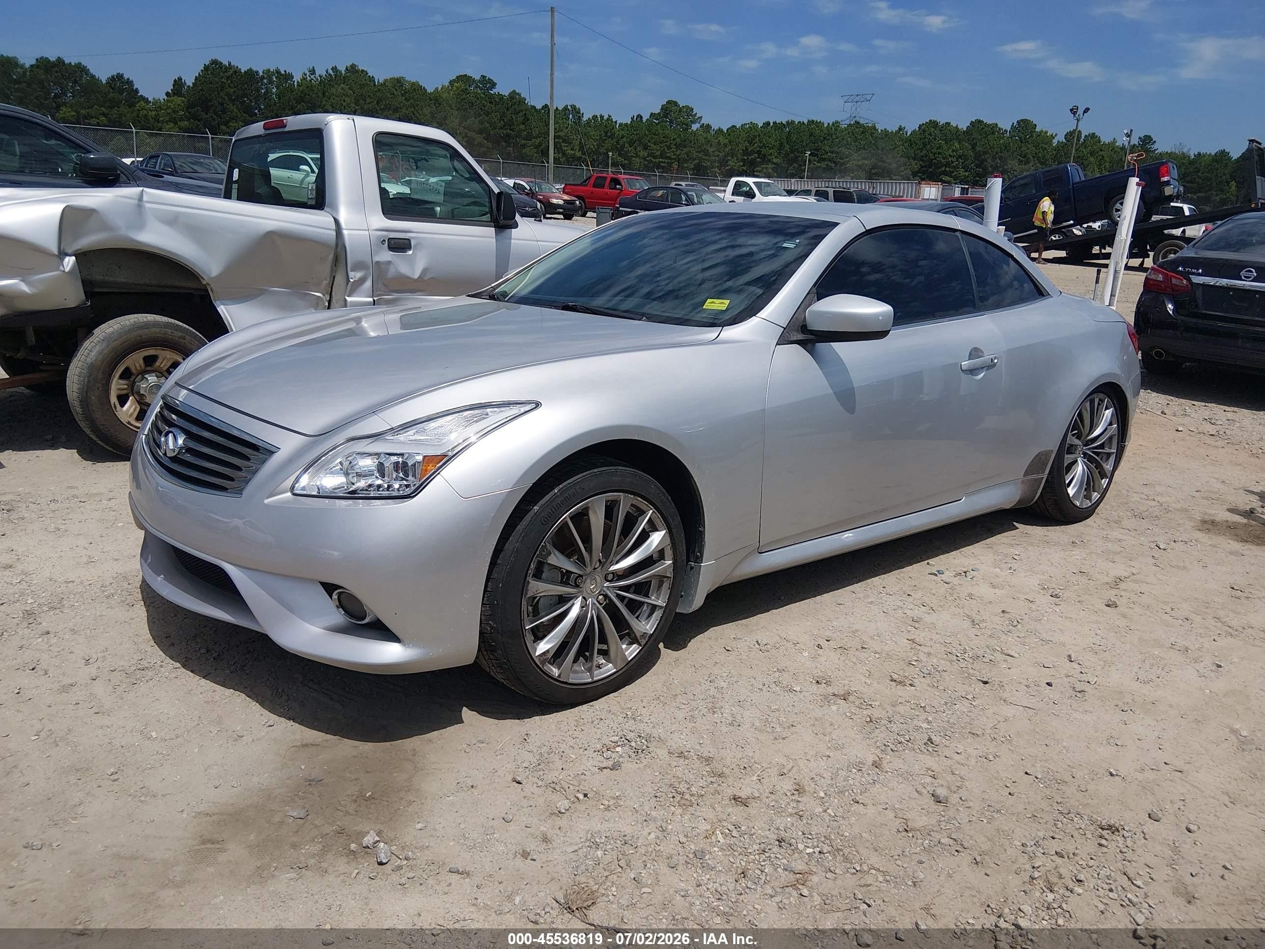 2012 Infiniti G37   Silver vin: JN1CV6FE6CM200840