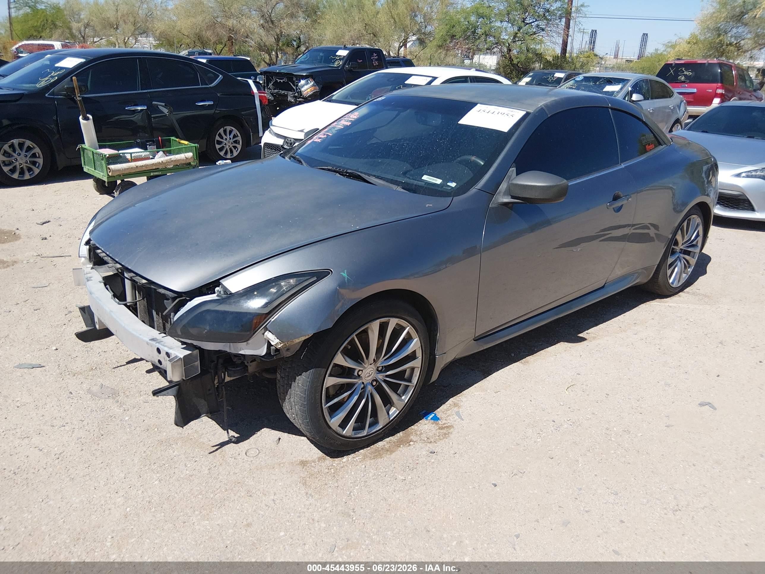 2013 Infiniti G37   Gray vin: JN1CV6FE6DM770340