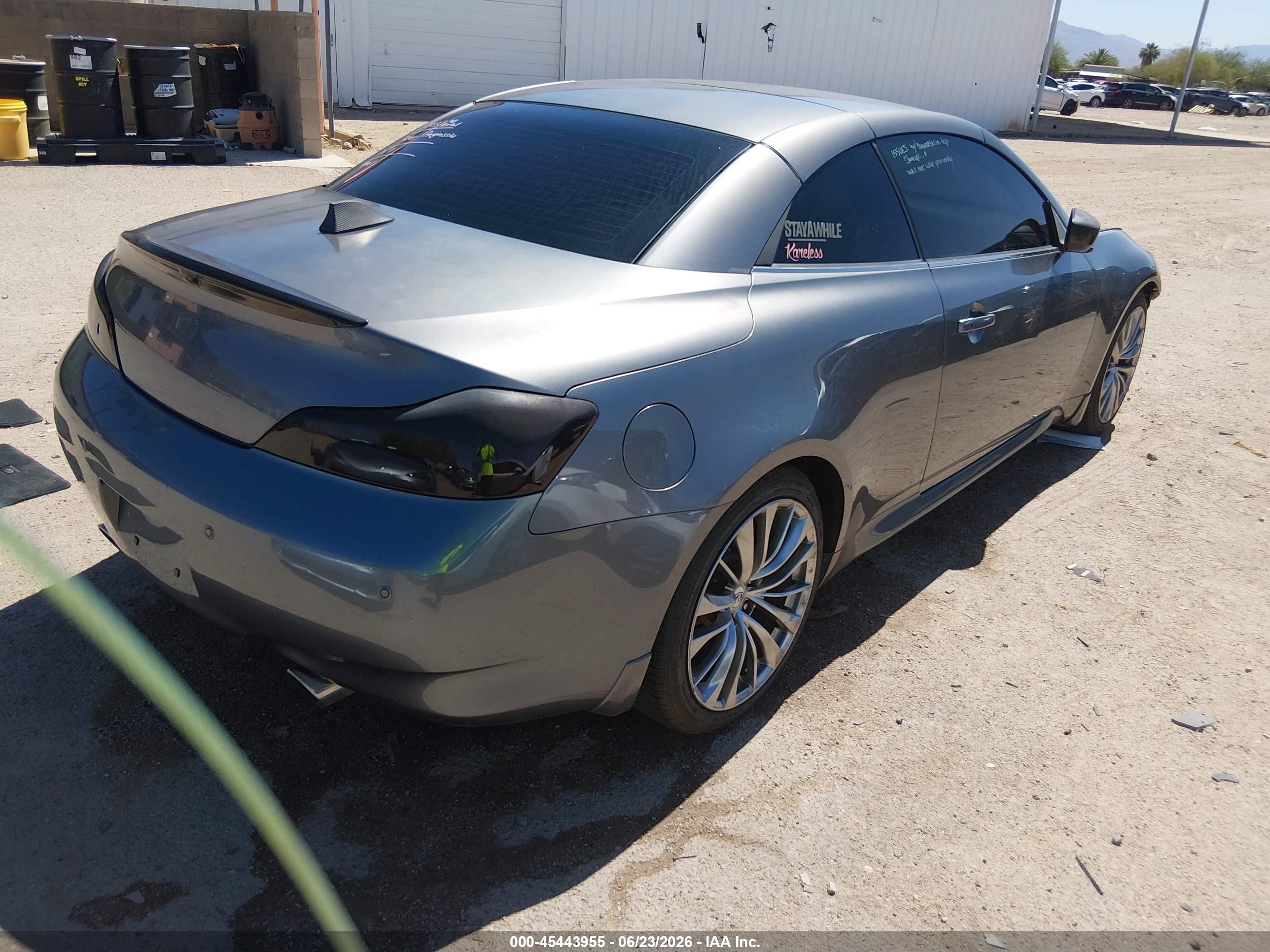 2013 Infiniti G37   Gray vin: JN1CV6FE6DM770340