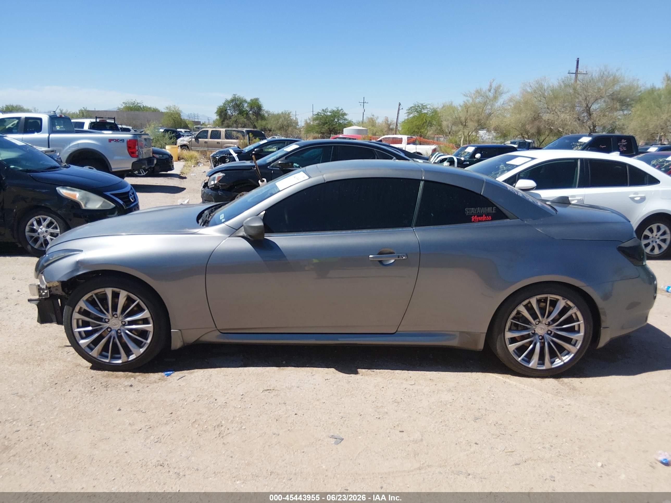 2013 Infiniti G37   Gray vin: JN1CV6FE6DM770340