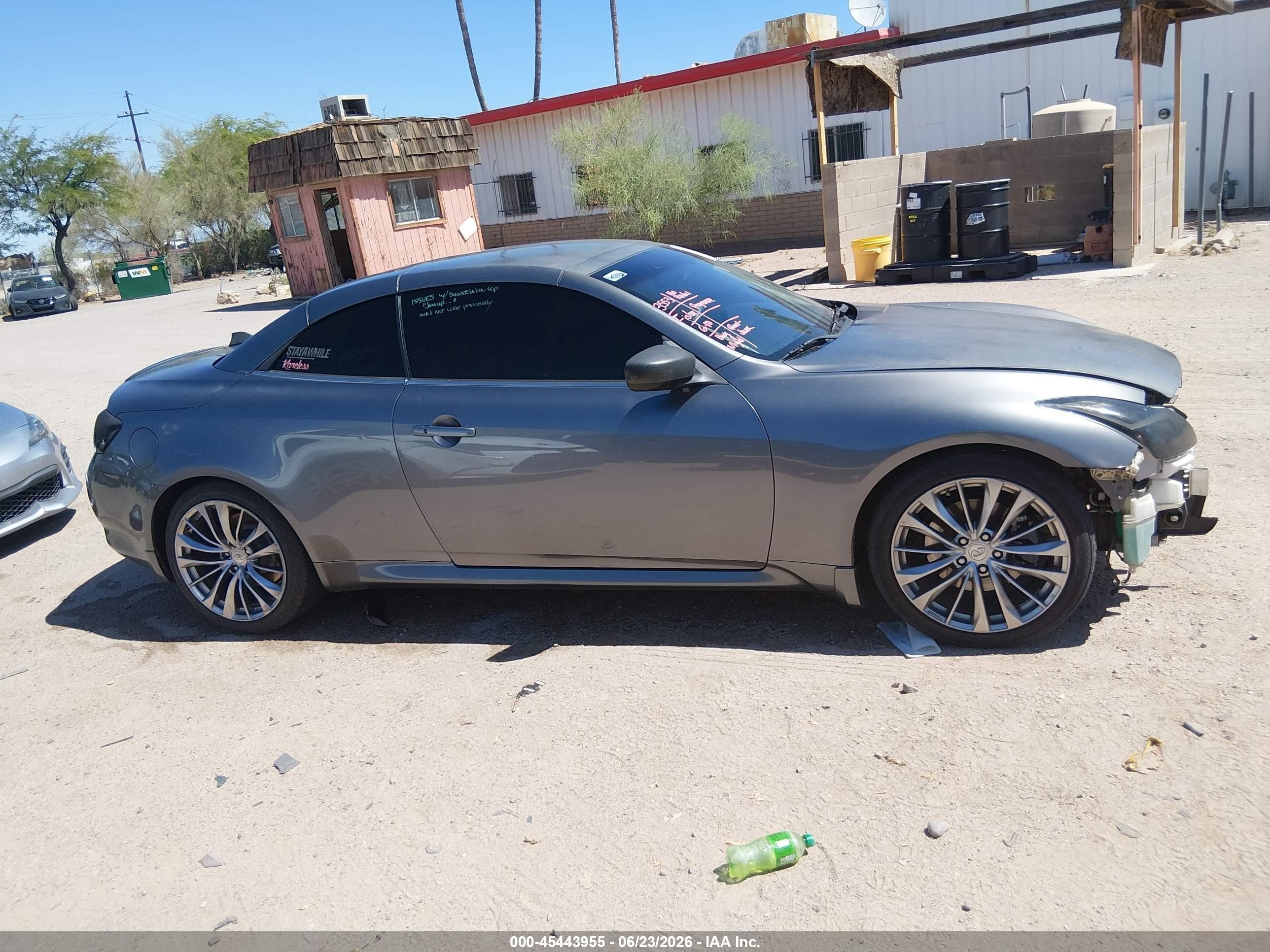 2013 Infiniti G37   Gray vin: JN1CV6FE6DM770340