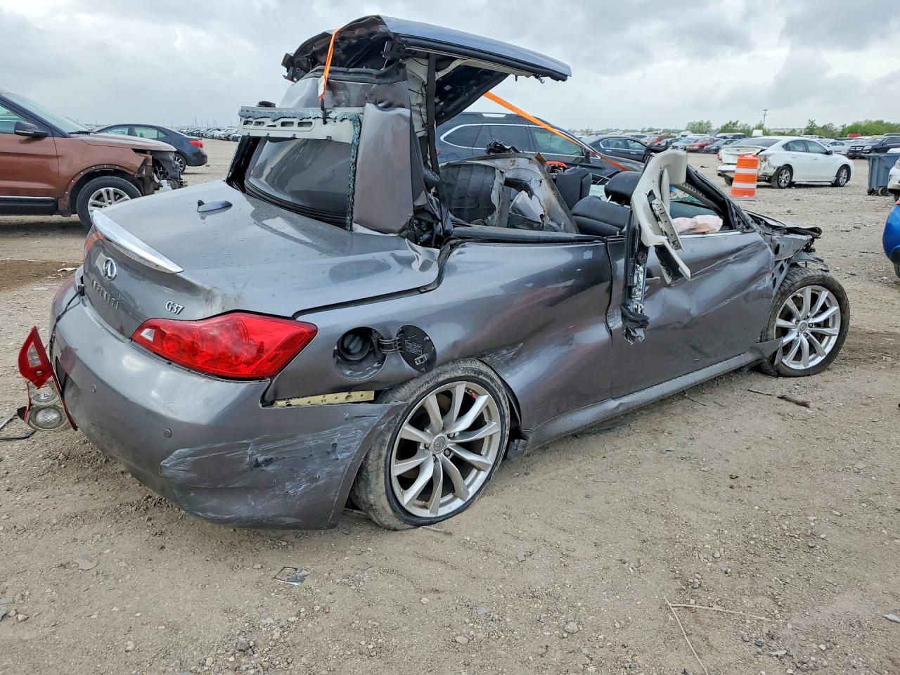 2013 Infiniti G37 Convertible Base Gray vin: JN1CV6FE6DM772704