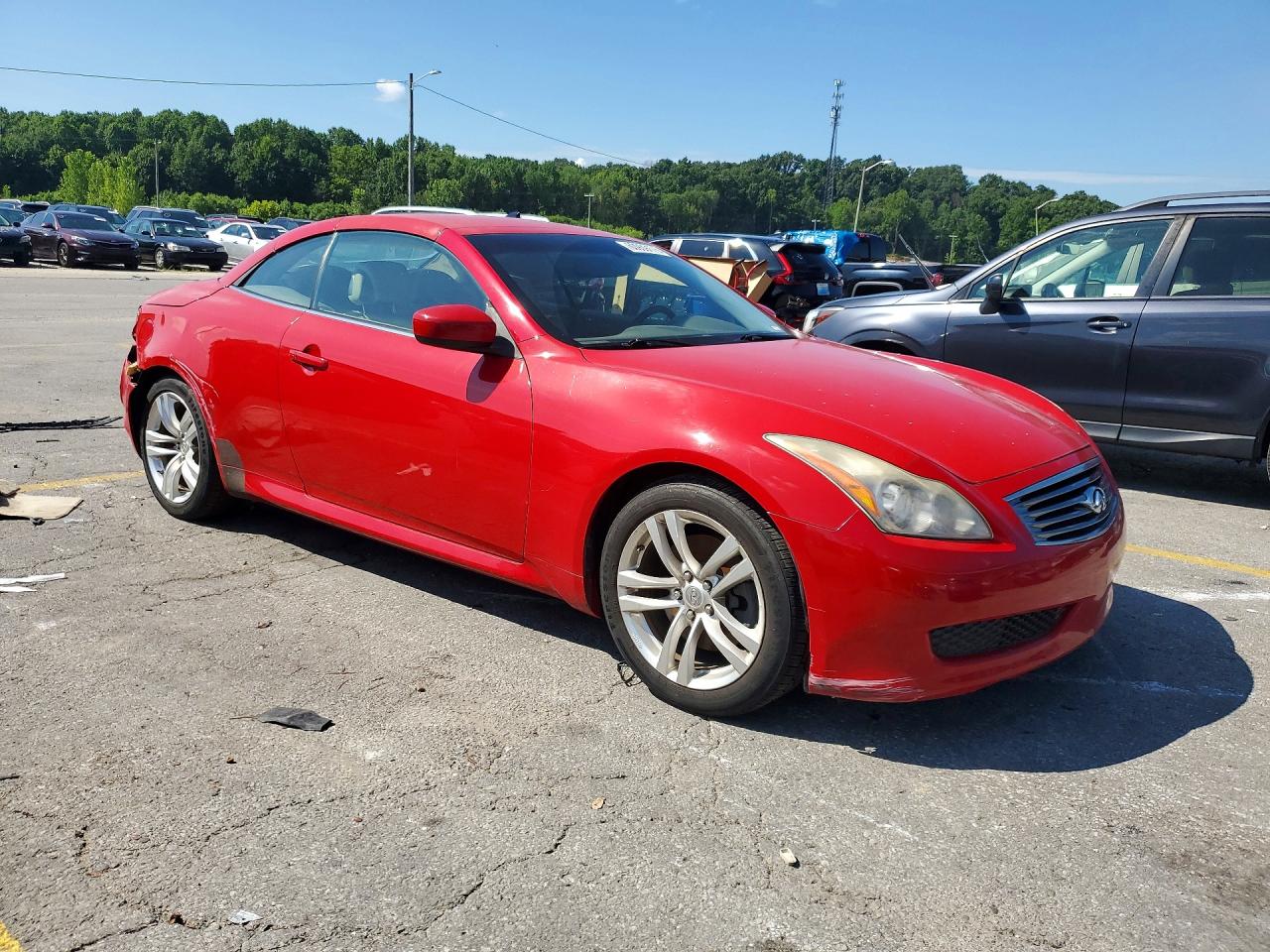 2010 Infiniti G37 Convertible Base Red vin: JN1CV6FE7AM352137