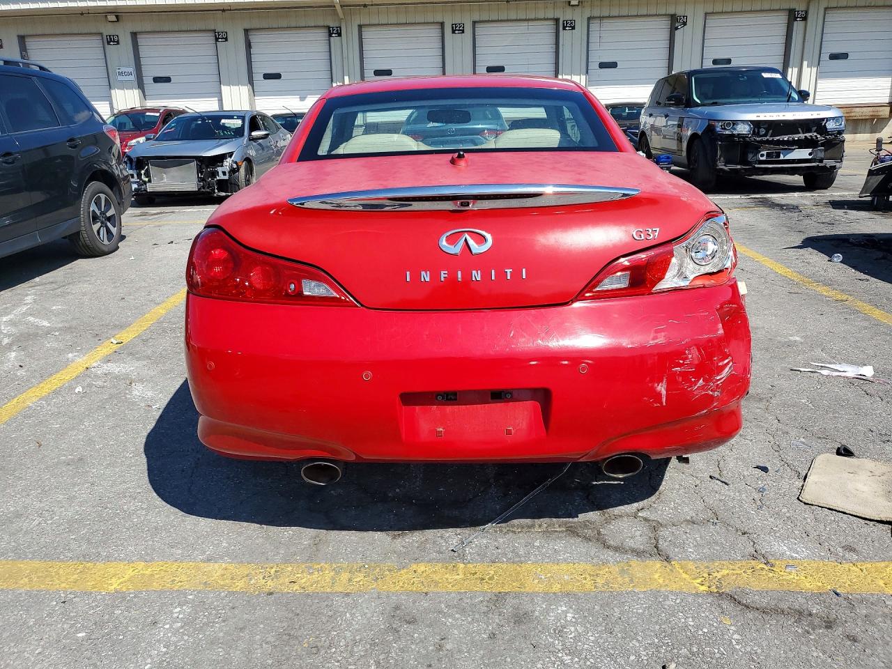 2010 Infiniti G37 Convertible Base Red vin: JN1CV6FE7AM352137