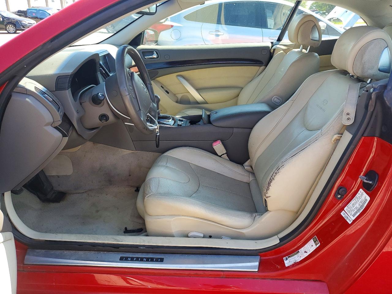 2010 Infiniti G37 Convertible Base Red vin: JN1CV6FE7AM352137