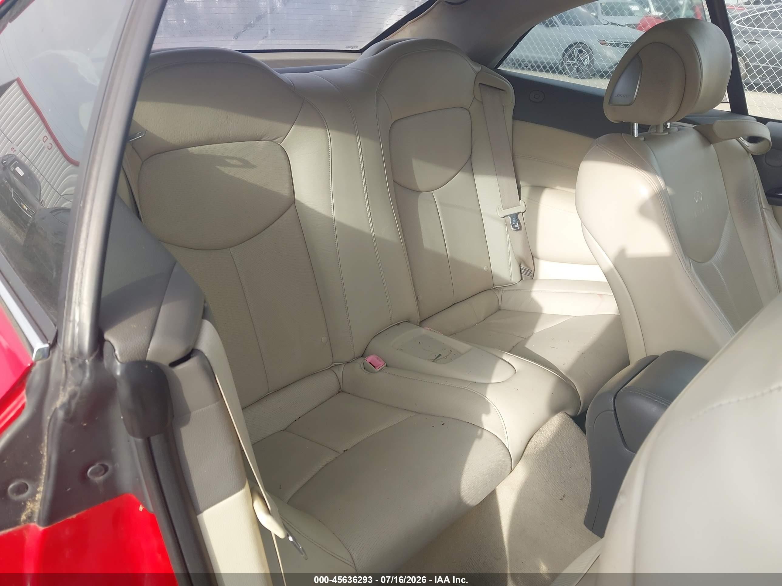 2010 Infiniti G37   Красный vin: JN1CV6FE7AM353725
