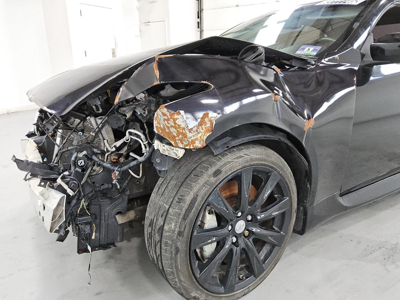 2011 Infiniti G37 Convertible Base Черный vin: JN1CV6FE7BM950245 Damage: Left Front Fender, Severe Damage, Replacement Required