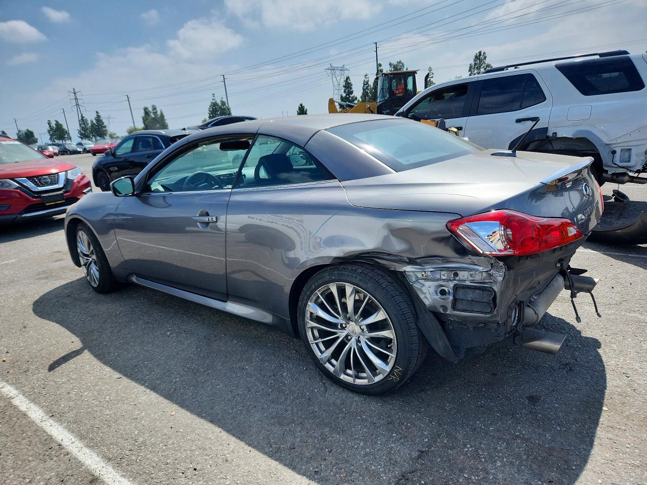 2012 Infiniti G37 Convertible Base Серый vin: JN1CV6FE7CM200166