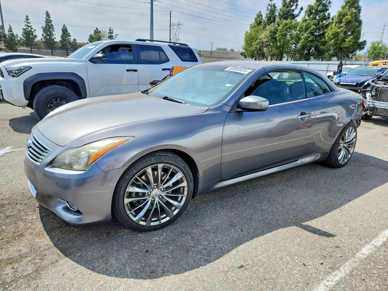 2012 Infiniti G37 Convertible Base Gray vin: JN1CV6FE7CM200166