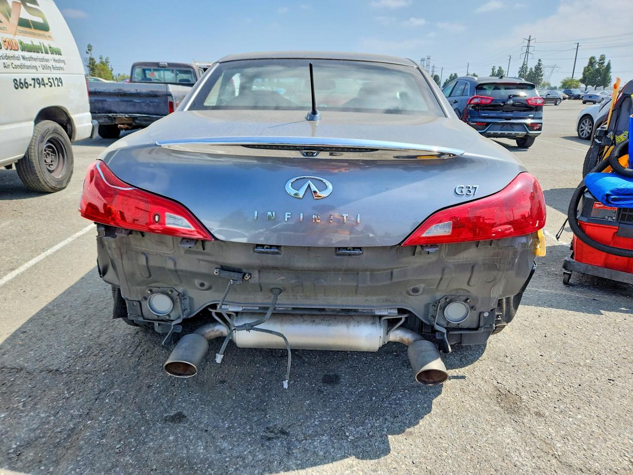 2012 Infiniti G37 Convertible Base Серый vin: JN1CV6FE7CM200166