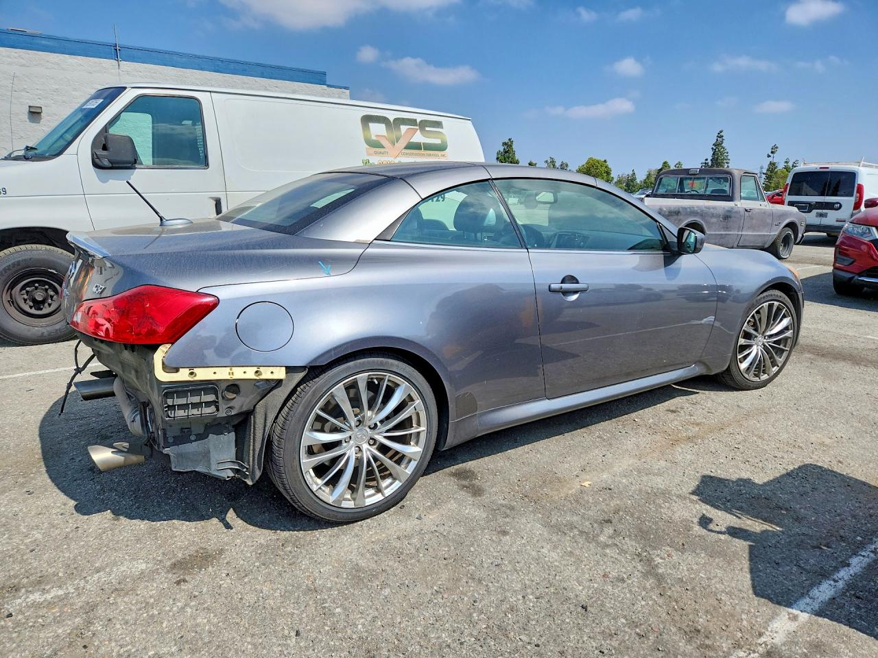 2012 Infiniti G37 Convertible Base Серый vin: JN1CV6FE7CM200166