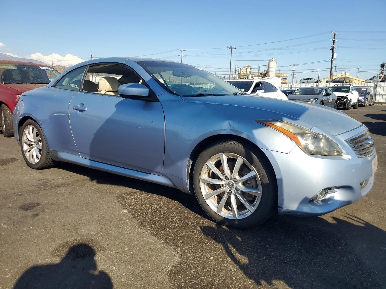 2011 Infiniti G37 Convertible Base Blue vin: JN1CV6FE8BM951274