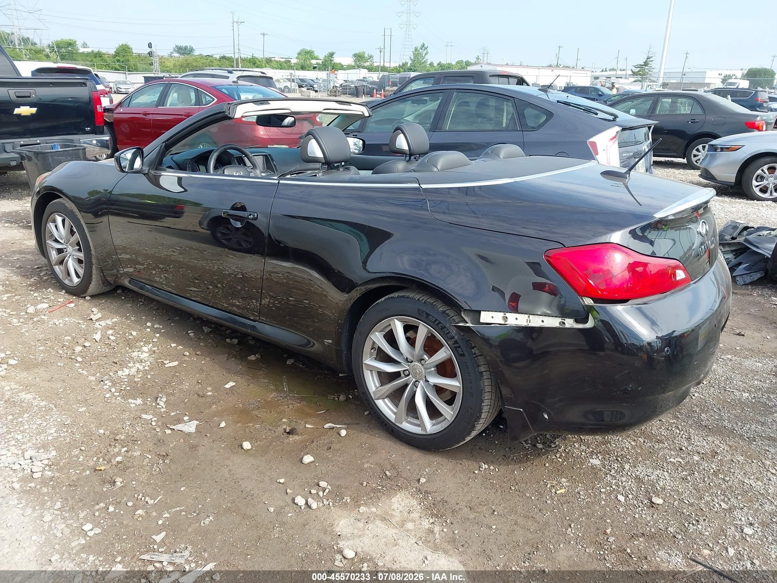 2011 Infiniti G37   Черный vin: JN1CV6FE8BM953946