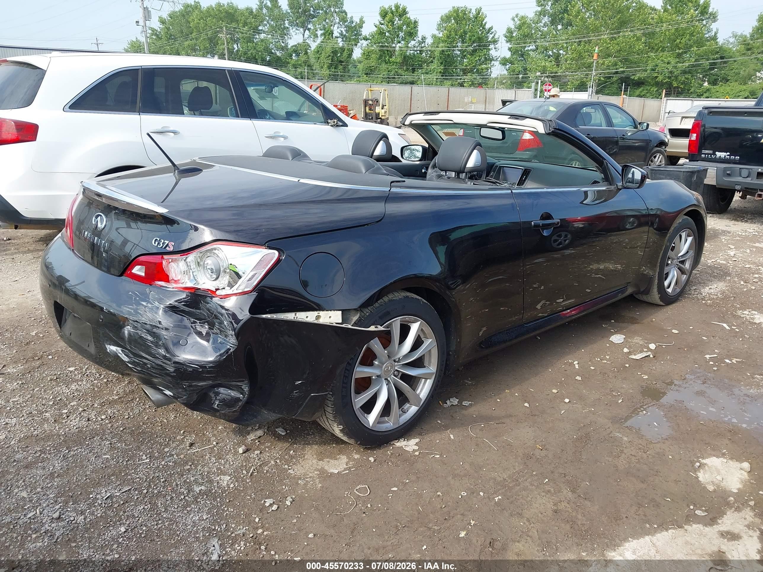 2011 Infiniti G37   Черный vin: JN1CV6FE8BM953946