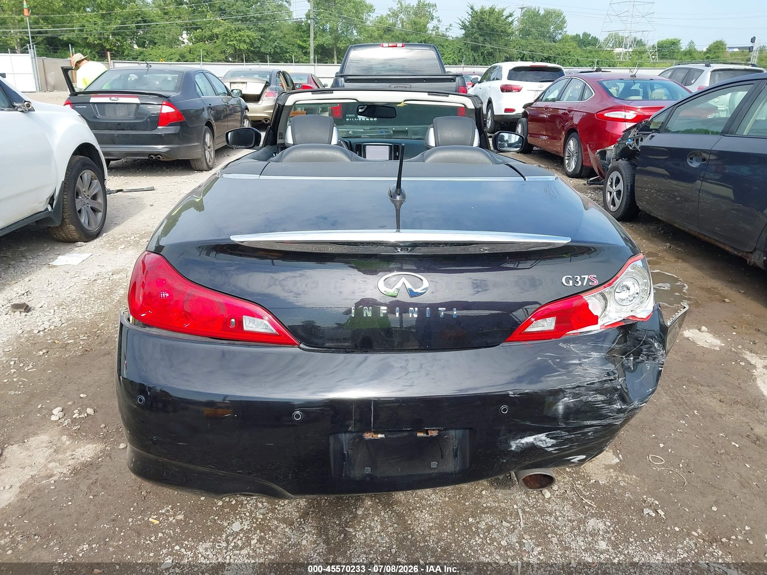 2011 Infiniti G37   Черный vin: JN1CV6FE8BM953946