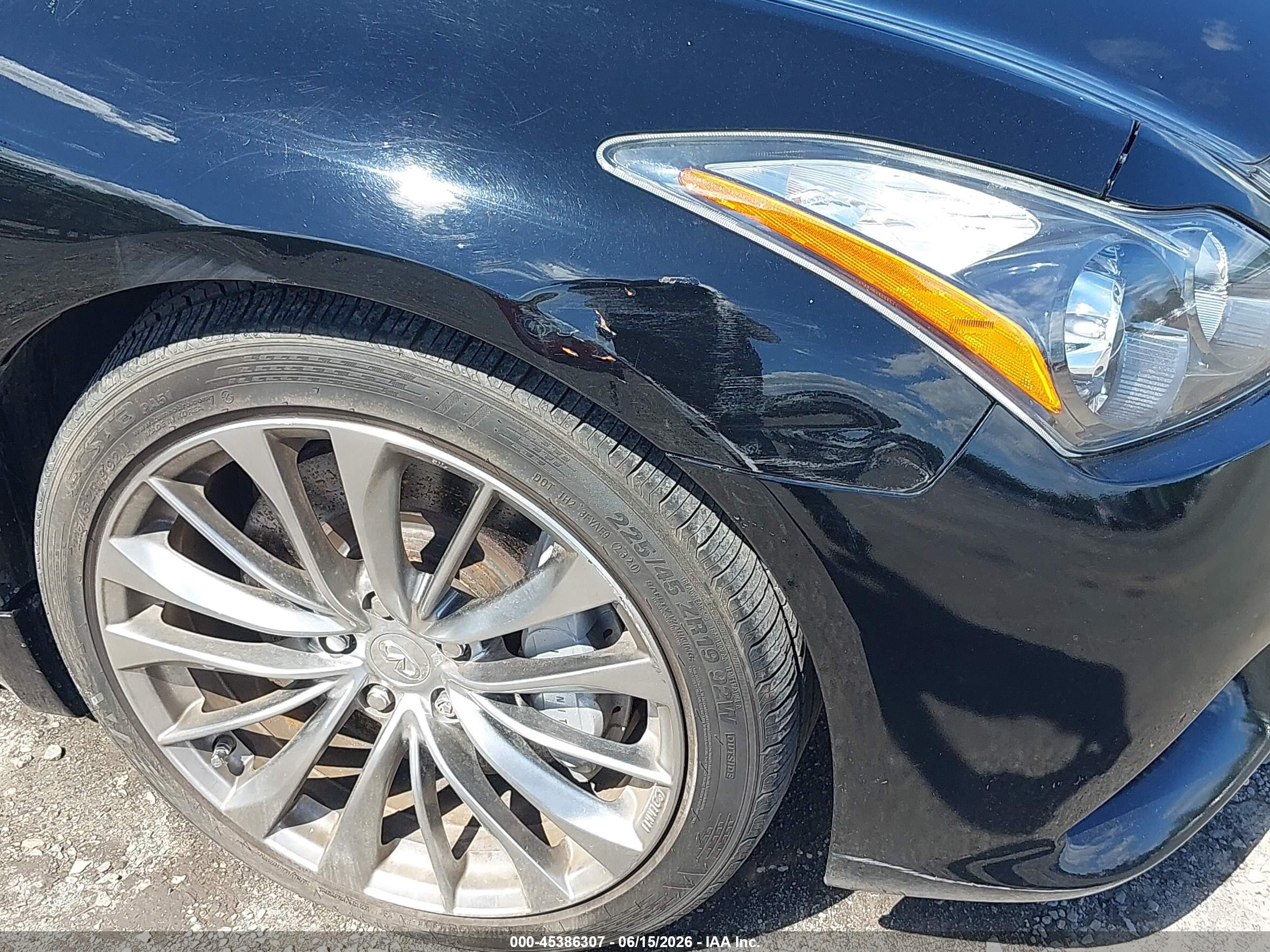 2014 Infiniti Q60   Black vin: JN1CV6FE8EM901754