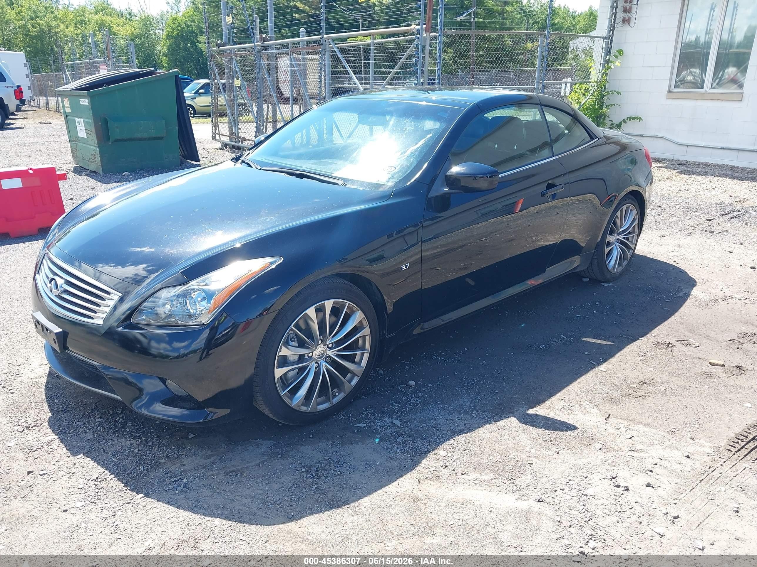 2014 Infiniti Q60   Black vin: JN1CV6FE8EM901754
