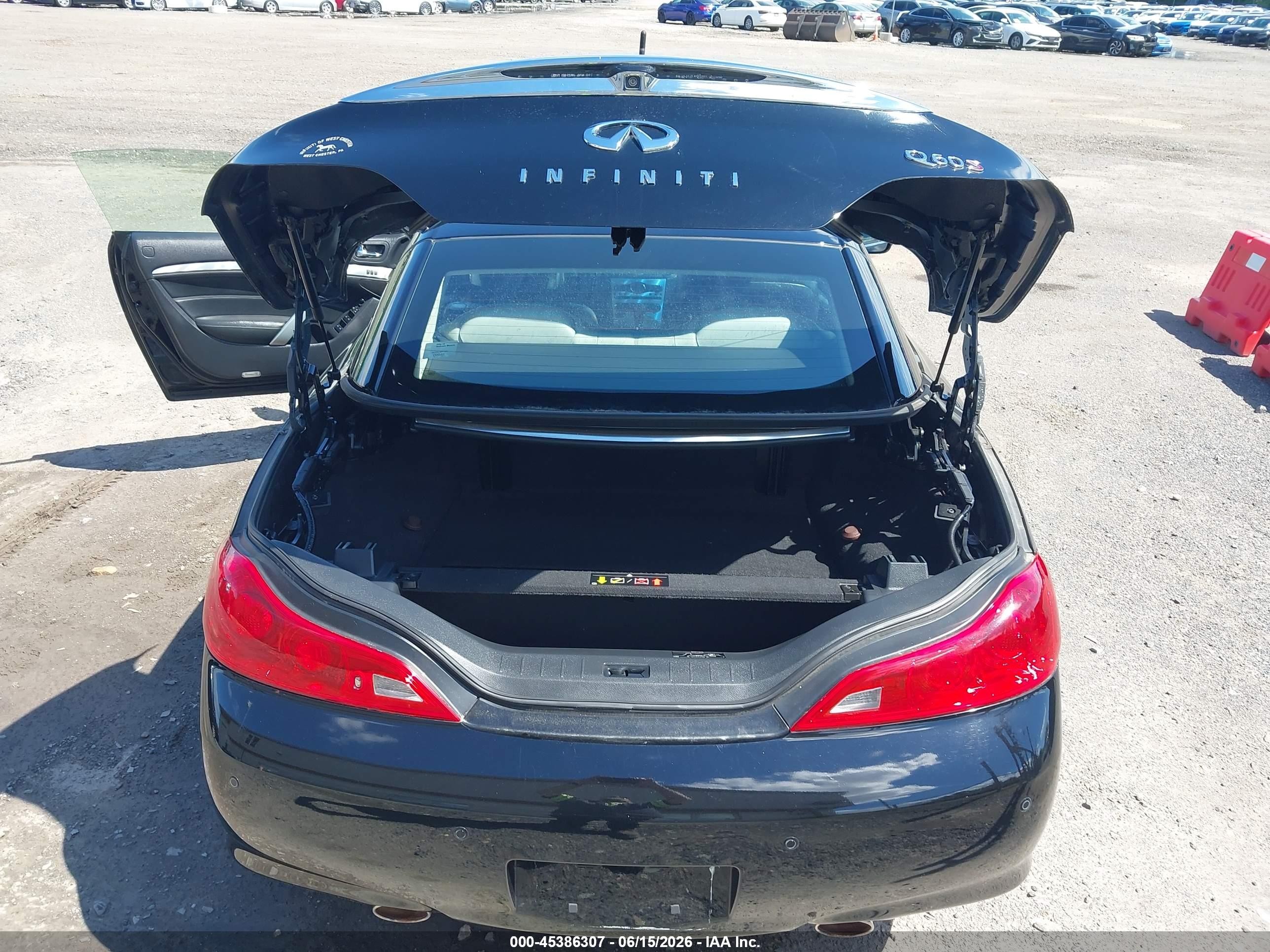 2014 Infiniti Q60   Black vin: JN1CV6FE8EM901754