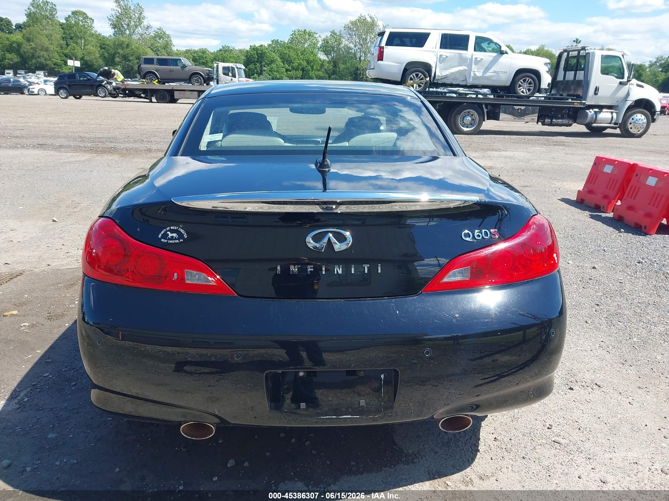 2014 Infiniti Q60   Black vin: JN1CV6FE8EM901754