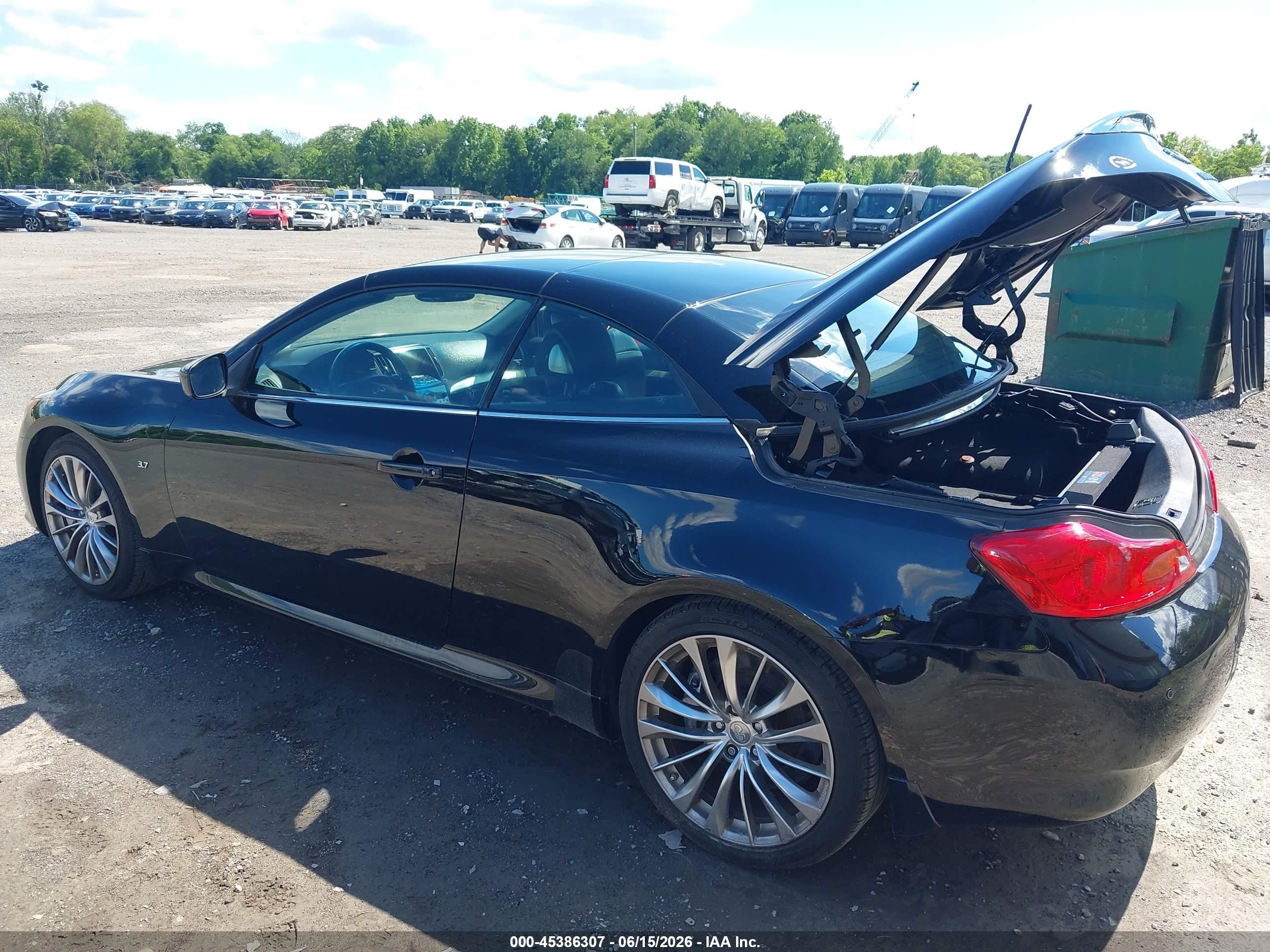 2014 Infiniti Q60   Black vin: JN1CV6FE8EM901754