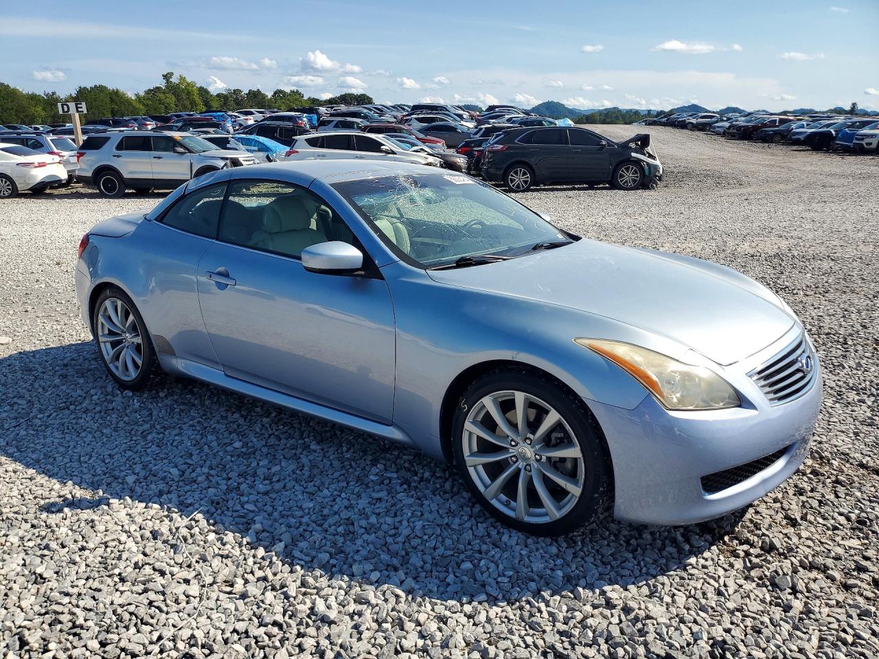 2010 Infiniti G37 Convertible Base Blue vin: JN1CV6FE9AM351782